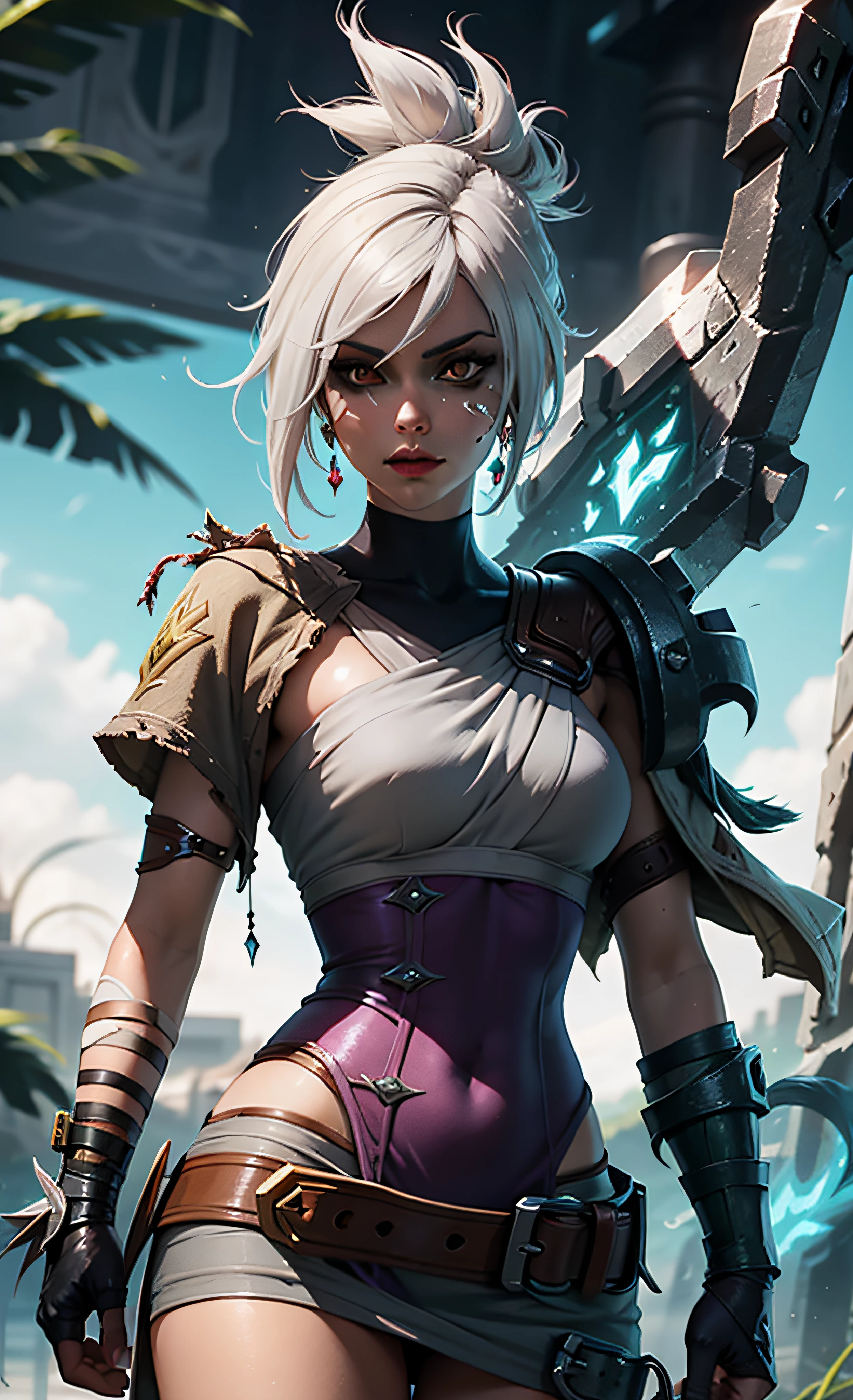 Psychedelic style, Персонаж игры League of Legends, riven, Metaverse, Detail,