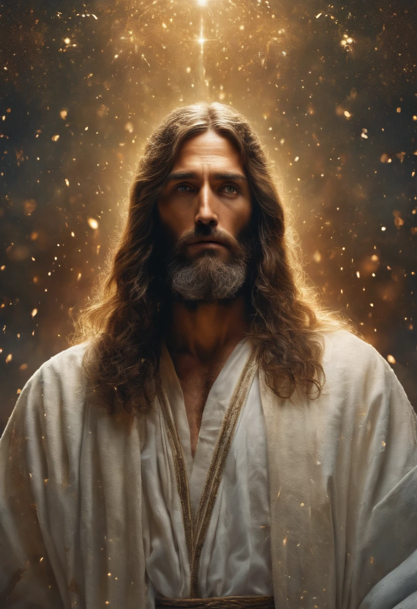 (symmetry),centered,a ((close)) up portrait,(Jesus),a very thin white prime man with long hair and a beard,wearing a long white robe,35mm,natural skin,clothes detail, 8k texture, 8k, insane details, intricate details, hyperdetailedhighly detailed,realistic,soft cinematic light,HDR,sharp focus, ((((cinematic look)))),intricate, elegant, highly detailed
