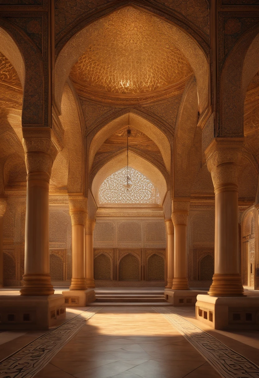 (best quality,4k,8k,highres,masterpiece:1.2),ultra-detailed,(realistic,photorealistic,photo-realistic:1.37),islamic,true path,Detailed and intricate mosque architecture,majestic domes,elaborate decorative patterns,ornate calligraphy,golden accents,rich colors,symmetry,beautiful intricate geometric designs,harmonious balance,ethereal lighting,serene atmosphere,sacred ambiance,captivating spiritual experience,artistic interpretation,inspiring and thought-provoking,transcendental beauty,divine connection