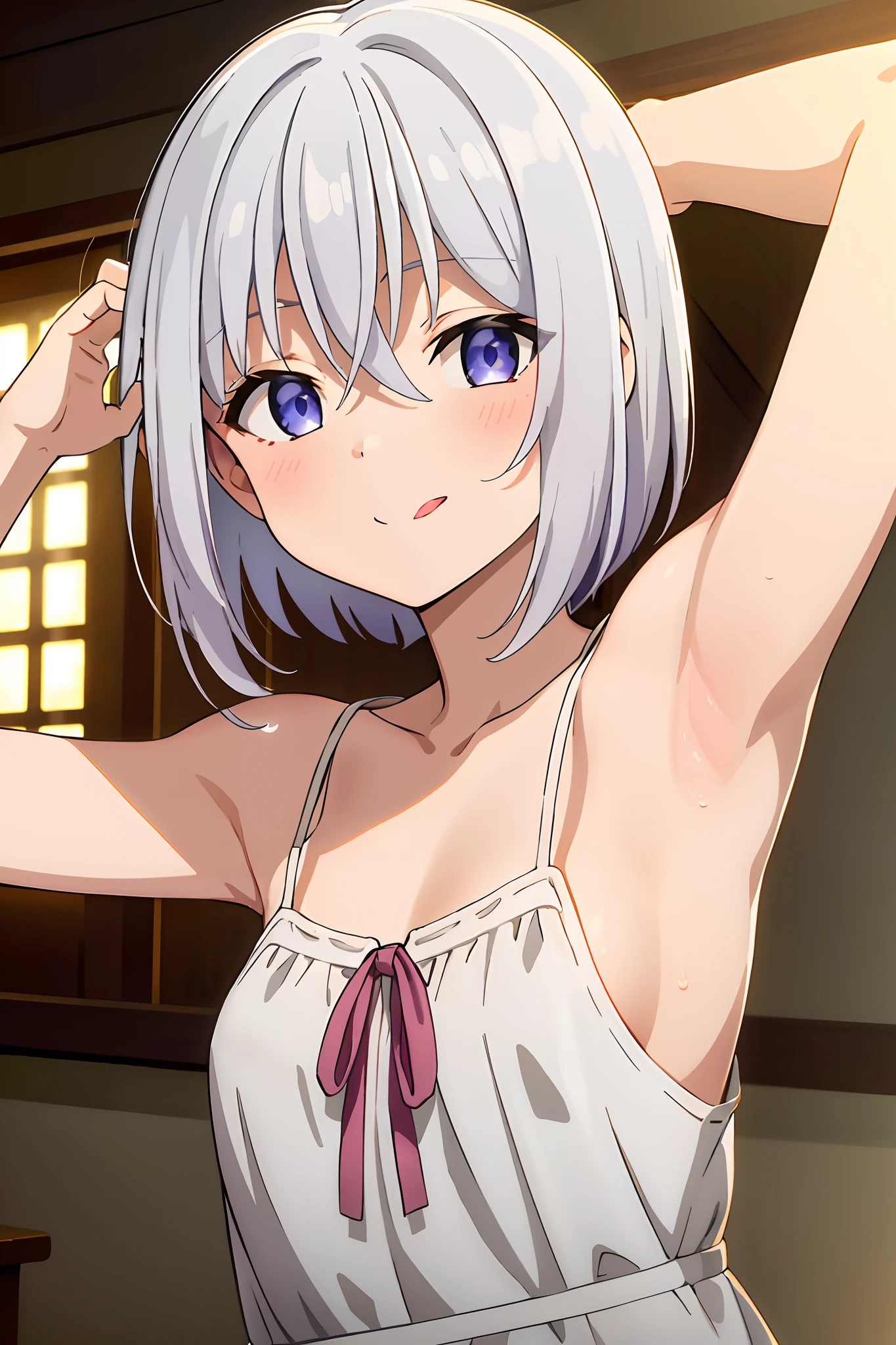 nsfw,uncensored,masterpiece, super fine illustration, best quality, light particles, ultra detailed, perfect anatomy, Japanese anime style, 8k, (woman), (midium breasts), ((silver extra short hair)), shiny hair, shiny skin, oily skin, beautiful face, (Japanese high school uniform:1.2), (nipples), (orgasm face, beautiful dark blue eyes, shiny eyes, half-closed eyes), blush cheeks, arched back, get down all fours, boob on stage, (naked man:1.3), (man behind woman), (Intense sex:1.6), (doggy style sex:1.4), vaginal penis, hetero, (man hold woman's waist:1.4), (cum out),(Intense sex:1.6), (classroom,perfect lighting),((multiple boys:1.9, peeing on a girl,multiple penises:1.9, gangbang)),(happy:1.5,love:1.3),(dynamic pose),(spoken heart:1.5),(peace sign:1.5),(ahegao:1.2),(bloom:1.3),(look at camera:1.2),(bitch:1.3),(Commemorative photo:1.5),