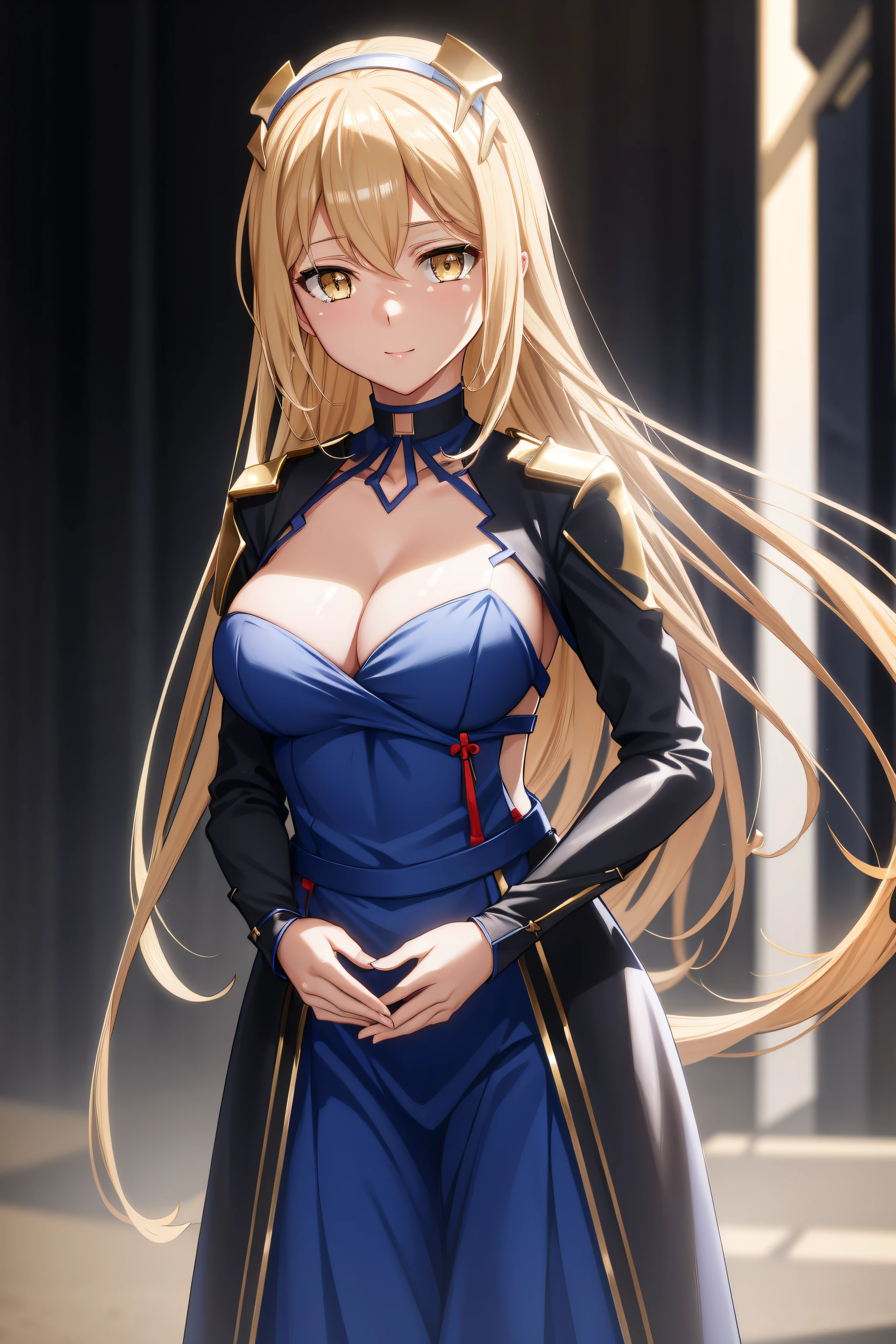 (Night:1.7), Japan, Tokyo, CityView, Before Window,
Standing at attention,
long dress,red dress,cleavage,white bra,long sleeves,
aiz wallenstein, blonde hair, hair between eyes, hairband, long hair, (yellow eyes:1.5), sidelocks,
1 girl, 20yo,young female,Beautiful Finger,Beautiful long legs,Beautiful body,Beautiful Nose,Beautiful character design, perfect eyes, perfect face,
looking at viewer,,seductive anime girl.teasing smile,
NSFW,official art,extremely detailed CG unity 8k wallpaper, perfect lighting,Colorful, Bright_Front_face_Lighting,
(masterpiece:1.0),(best_quality:1.0), ultra high res,4K,ultra-detailed,
photography, 8K, HDR, highres, absurdres:1.2, Kodak portra 400, film grain, blurry background, bokeh:1.2, lens flare, (vibrant_color:1.2)
(Beautiful,large_Breasts:1.4), (beautiful_face:1.5),(narrow_waist),(perfect hands, perfect anatomy)