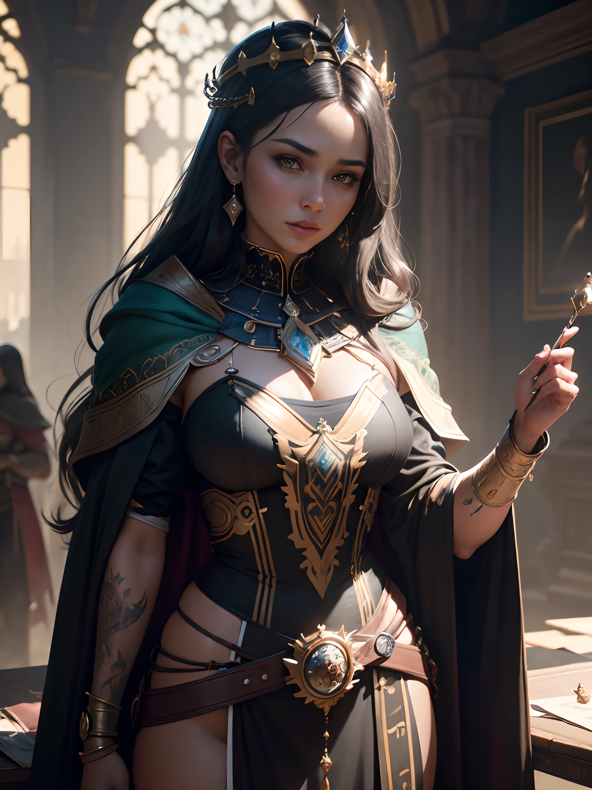 Woman, masterpiece, realistic, natural color, adult female, beautifull, medium breast, wearing an eyepatch, closing eyes