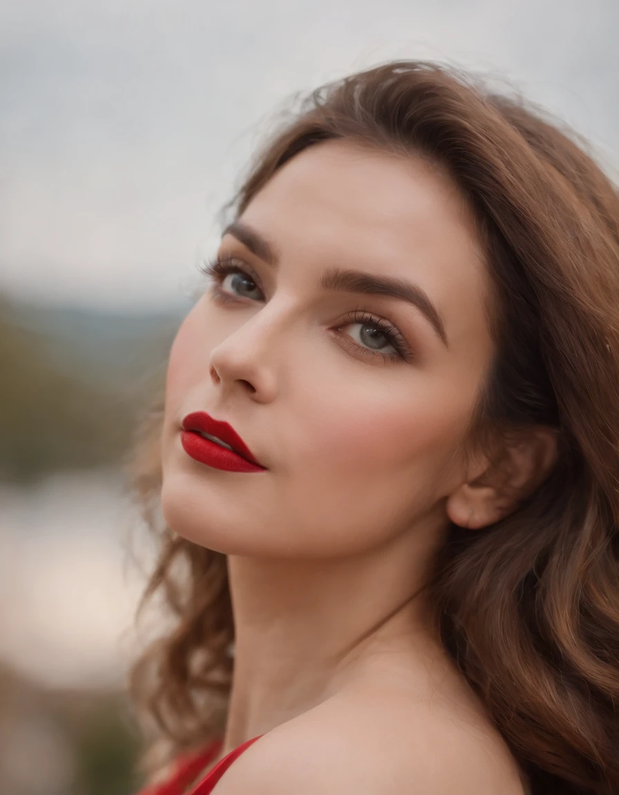 Classic Hollywood charm,Long shots,Full body photo,1girll, A dazzling array of accessories, (mesmerizing eyes, Red lips, Flawless skin), dramatic pose, interesting composition, spot lighting, Rich shadows, Shallow depth of field, Sparkling bokeh, Exquisite details, A high resolution, 35mm film, Timeless elegance. Portrait photography, 35mm film, natural blurry, (Simple background:1.2)