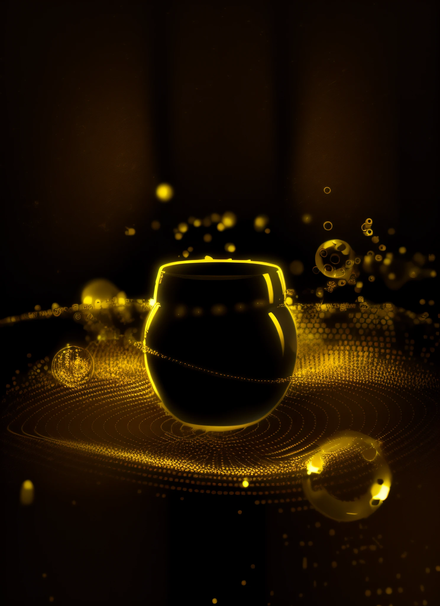 Black and gold background