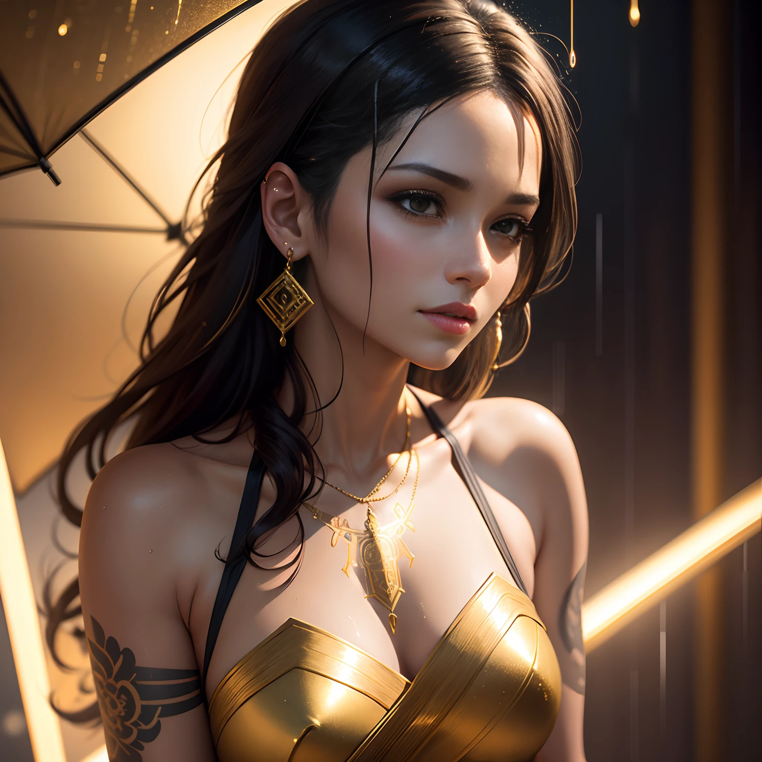a girl with a rabbit costume, long ears, white leather outfit, hyper detailed, 8k, photorealistic, beautiful detailed eyes, beautiful detailed lips, extremely detailed face and skin, intricate details, delicate porcelain skin, ornate jewelry, cinematic lighting, dramatic shadows, warm color palette, volumetric lighting, dramatic atmosphere, fantastical, magical realism, surreal