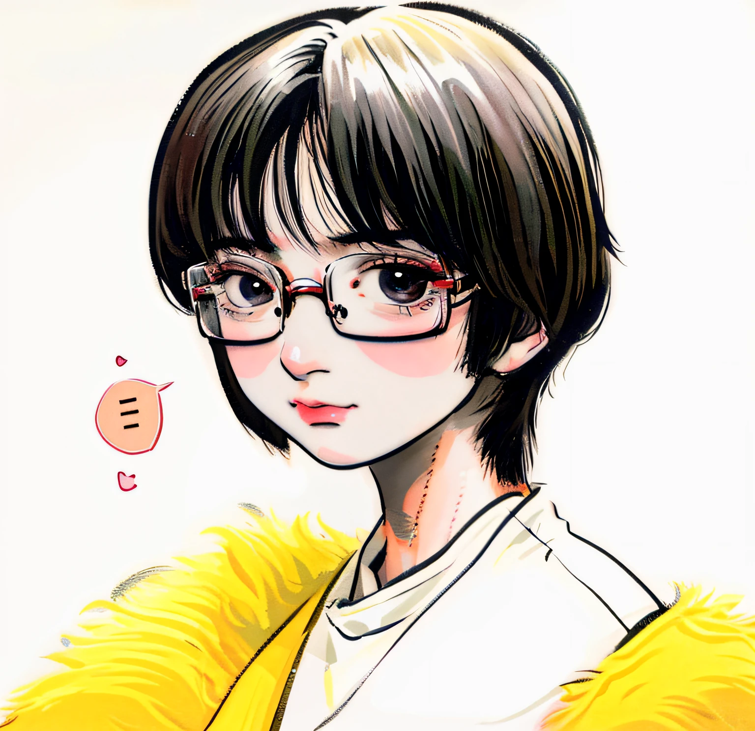 Close-up of a man with glasses, manga style of kentaro miura, kentaro miura manga art style, kentaro miura manga style, with short hair, young anime man, Anime portrait of a handsome man, With glasses, in an anime style, seinen manga portrait, style of junji ito