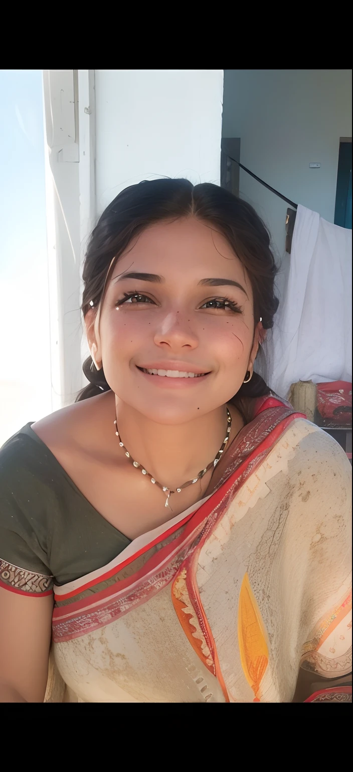 Smiling face with brown eyes realistic similarface hd
