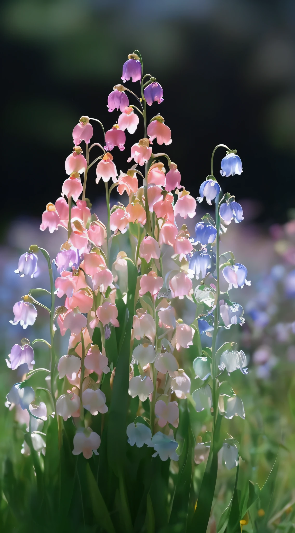 Many flowers grow in the grass, magical colorful flowers, Magical flowers, Beautiful flowers, Beautiful wallpaper, beautiful iphone wallpaper, Luminous flowers, colored flowers, amazing wallpapers, Colorful flowers, beautiful  flowers, Glowing flowers, beautiful flowers growing, beautiful colorful, soft flowers, pretty colors, beautiful  flowers, pastel colored, Beautiful nature, colorful pastel, elegant flowers