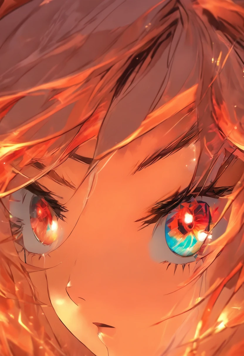 premier quality, Masterpiece, High resolution, 8k, Hoodie and anime style girl, une fille, Detailed line drawing, Digital Enhancement, Gros plan, Anime core, Tissu fluide,rouge,Torogao,Expressions diverses,ouvre grand les yeux,Expression incroyable