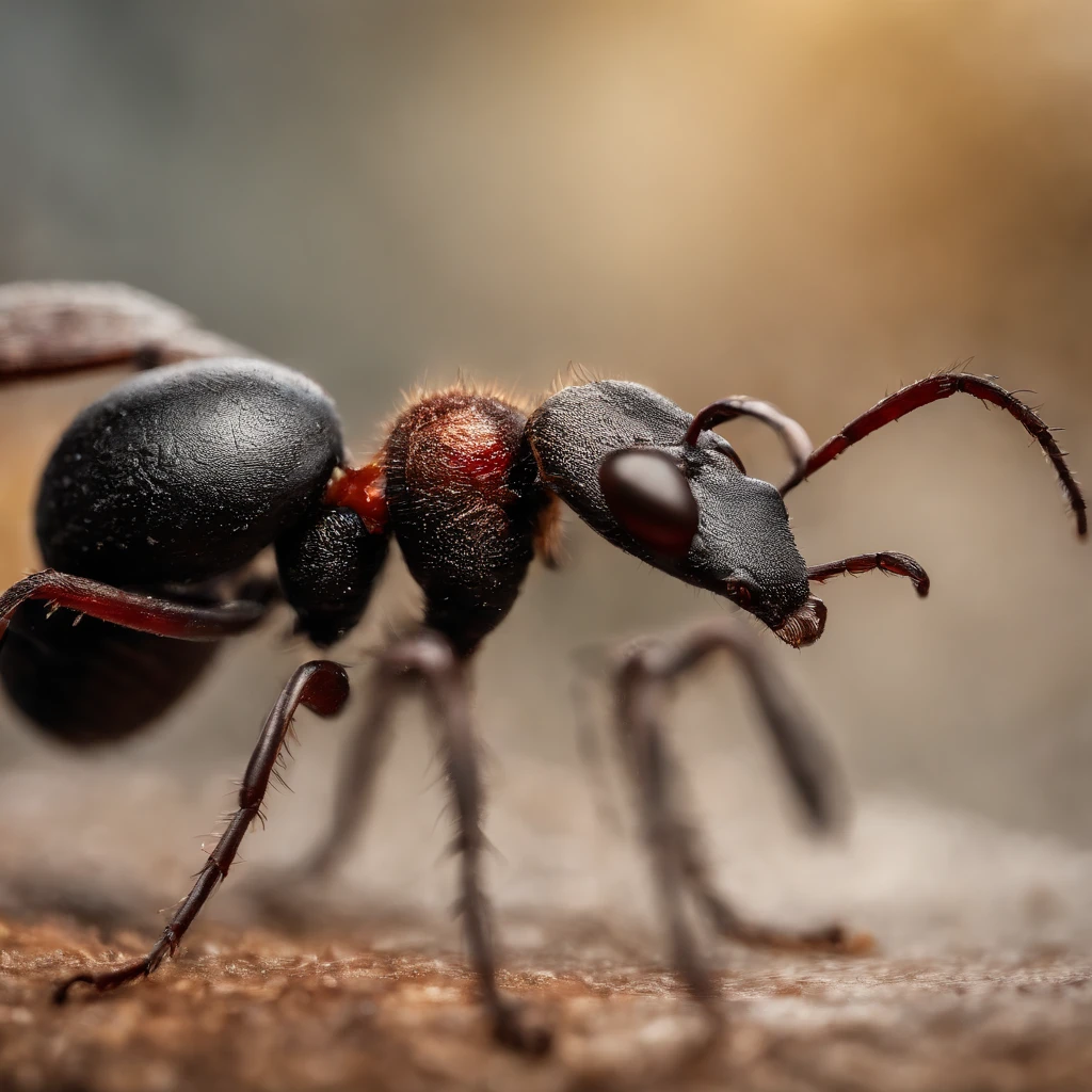 An ant and a Christmas sleigh