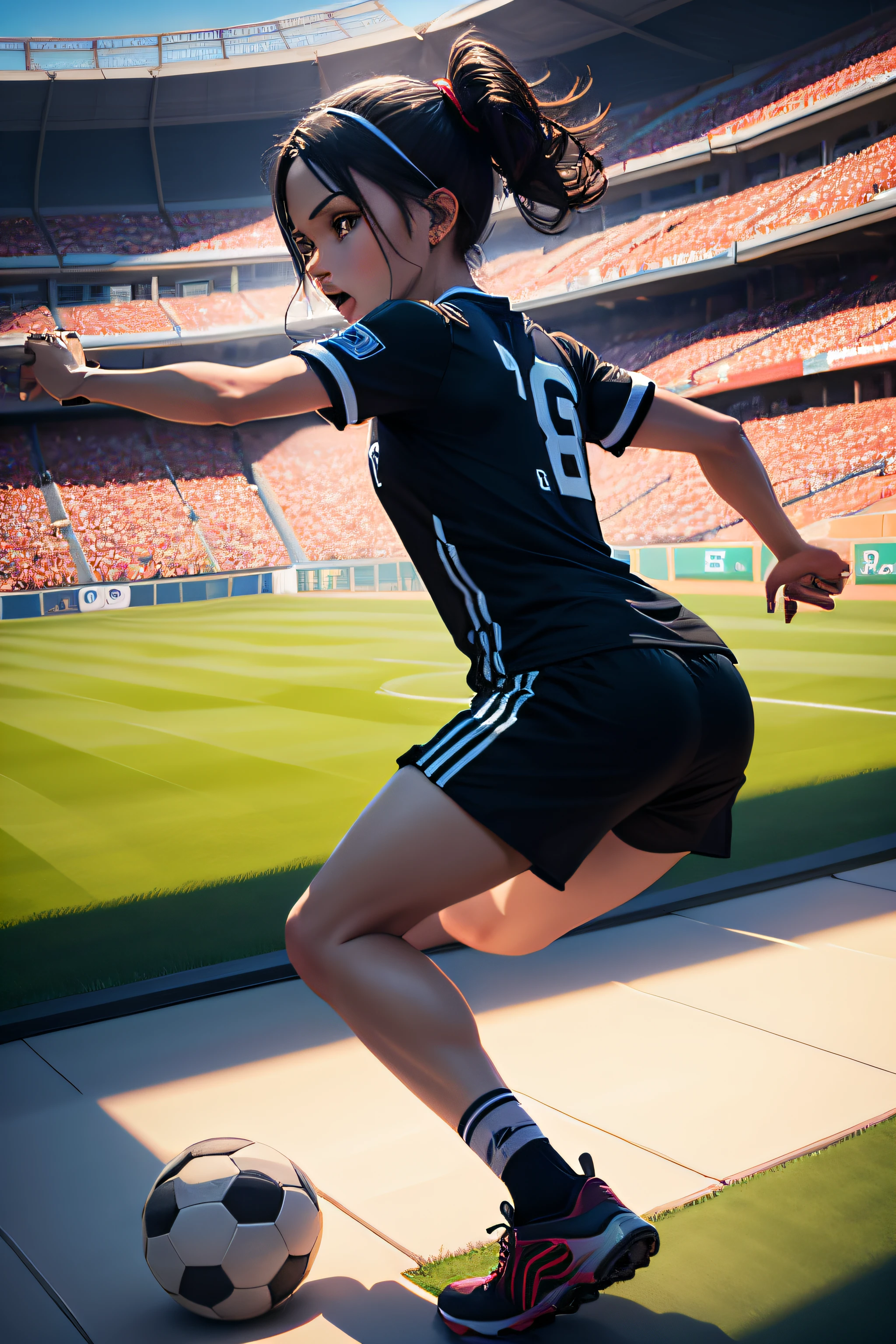 Roblox Soccer Player in a Stadium