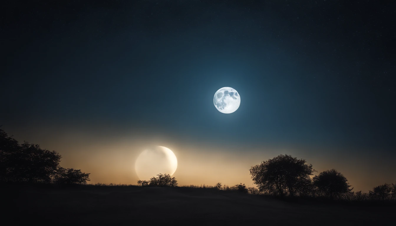 a picture、(Photorealsitic:1.4)、(hyper realisitic:1.4)、(Cinematic:1.5)、a moon、during daytime、blue-sky