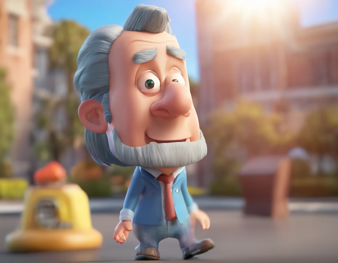 Douglass Animated Character Idiot Head =, jeune sans cheveux,