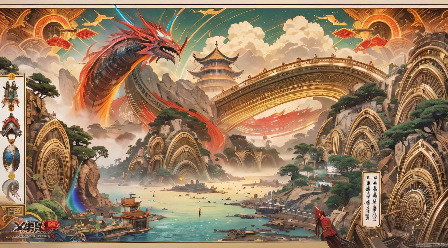 In order to obtain the oracle of fate, Demons invade the Aoba family，The leader of the demon clan personally went down to fight Ye Xingyun, But in the end, He was defeated by Ye Xingyun in one move, At the same time, King Qi, Jiang Shang, Come to Ning City，Finally recognized Ye Xingyun's father and son, And found that Ye Xingyun is a rare eight-vein missing constitution, This is extremely beneficial to cultivating the Jiang Family Ancestor Extreme Heavenly Dao Technique。, But just when Ye Xingyun was taught by King Qi Xiuwei。，In terms of improving self-cultivation, The mysterious woman An Yun suddenly appeared, In order to get the Nine Heavens Goddess Diagram on Ye Xingyun's body。。, She took it away with valve technology, but accidentally got involved in the grudge between the demon and Ye Xingyun。（Rainbow ruins）Climb the streets（Doomsday Rainbow）eyes filled with angry，He clenched his fists，Rush up，Deliver a fatal blow to your opponent，full bodyesbian，Full Body Male Mage 32K（Masterpiece rainbow，Rainbow Ultra HD）Long flowing black hair，Campsite size，zydink， The wounded lined up in the streets（Doomsday ruins rainbow）Climb the streets， The scene of the explosion（Rainbow Doomsday Ruins）， （Linen batik scarf）， Angry fighting stance， looking at the ground， Batik linen bandana， Chinese python pattern long-sleeved garment， rainbowing（Abstract propylene splash：1.2）， Dark clouds lightning background，Flour flies（realisticlying：1.4），Black color hair，Flour fluttering，rainbow background， A high resolution， the detail， RAW photogr， Sharp Re， Nikon D850 Film Stock Photo by Jefferies Lee 4 Kodak Portra 400 Camera F1.6 shots, Rich colors, ultra-realistic vivid textures, Dramatic lighting, Unreal Engine Art Station Trend, cinestir 800，Flowing black hair,（（（rainbowing）））The wounded lined up in the streets（rainbowing）Climb the streets，