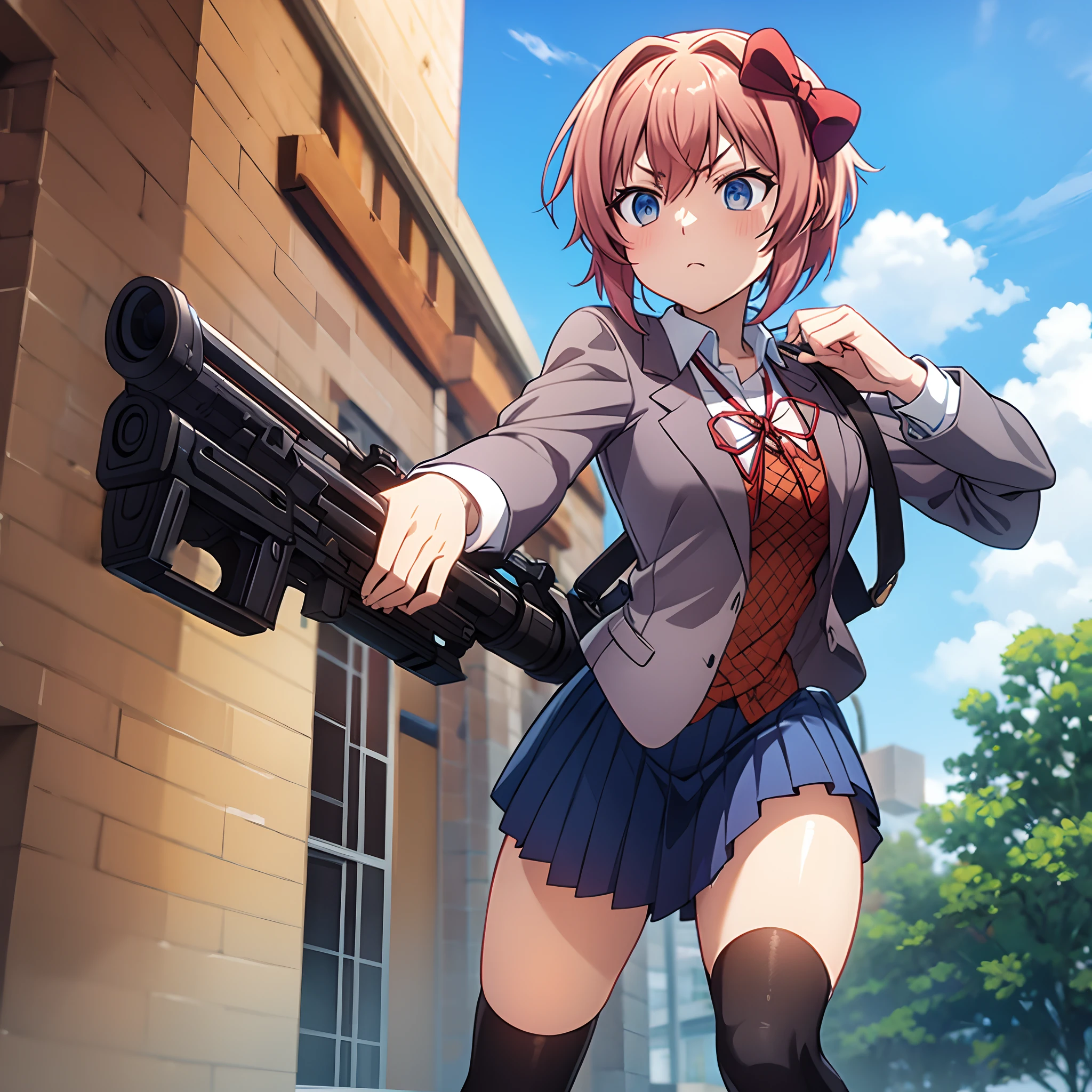 Pistola, meias igual a do outro lado