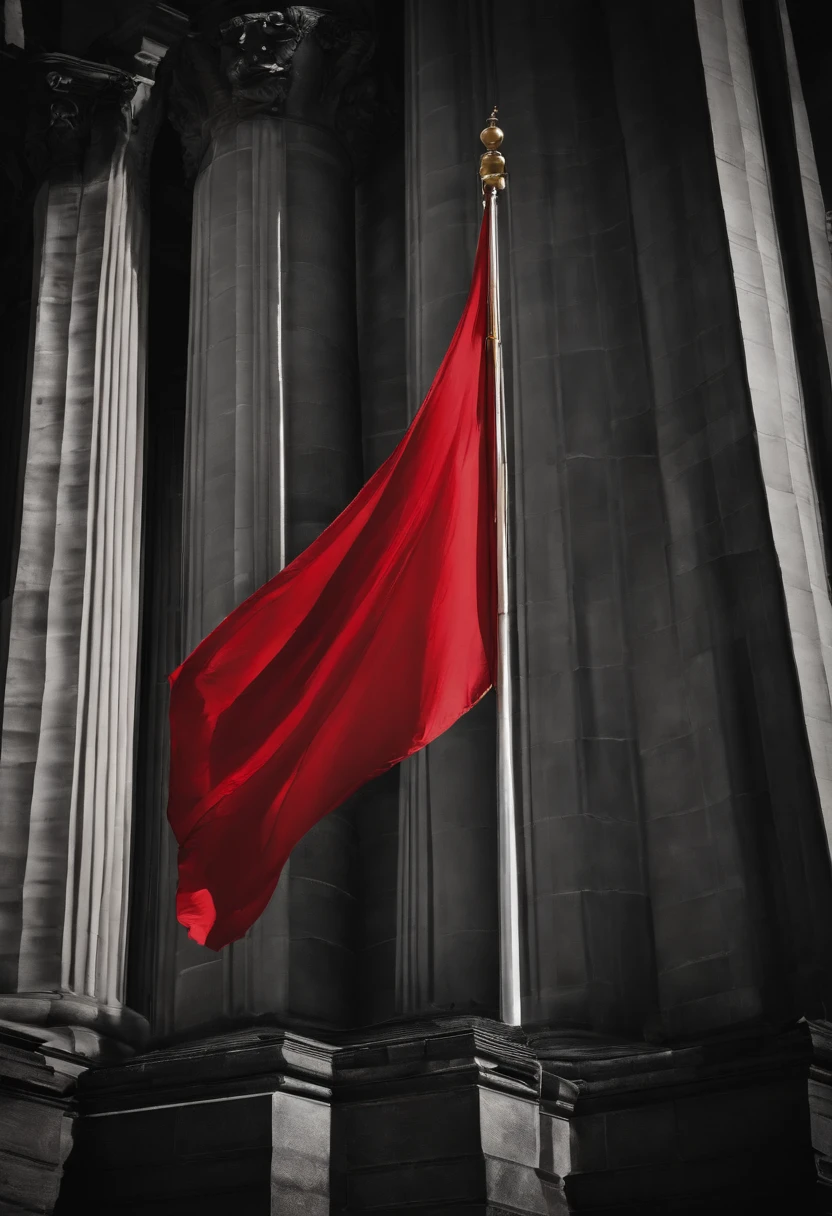 Empire flag , beautiful flag, black hue, red hue