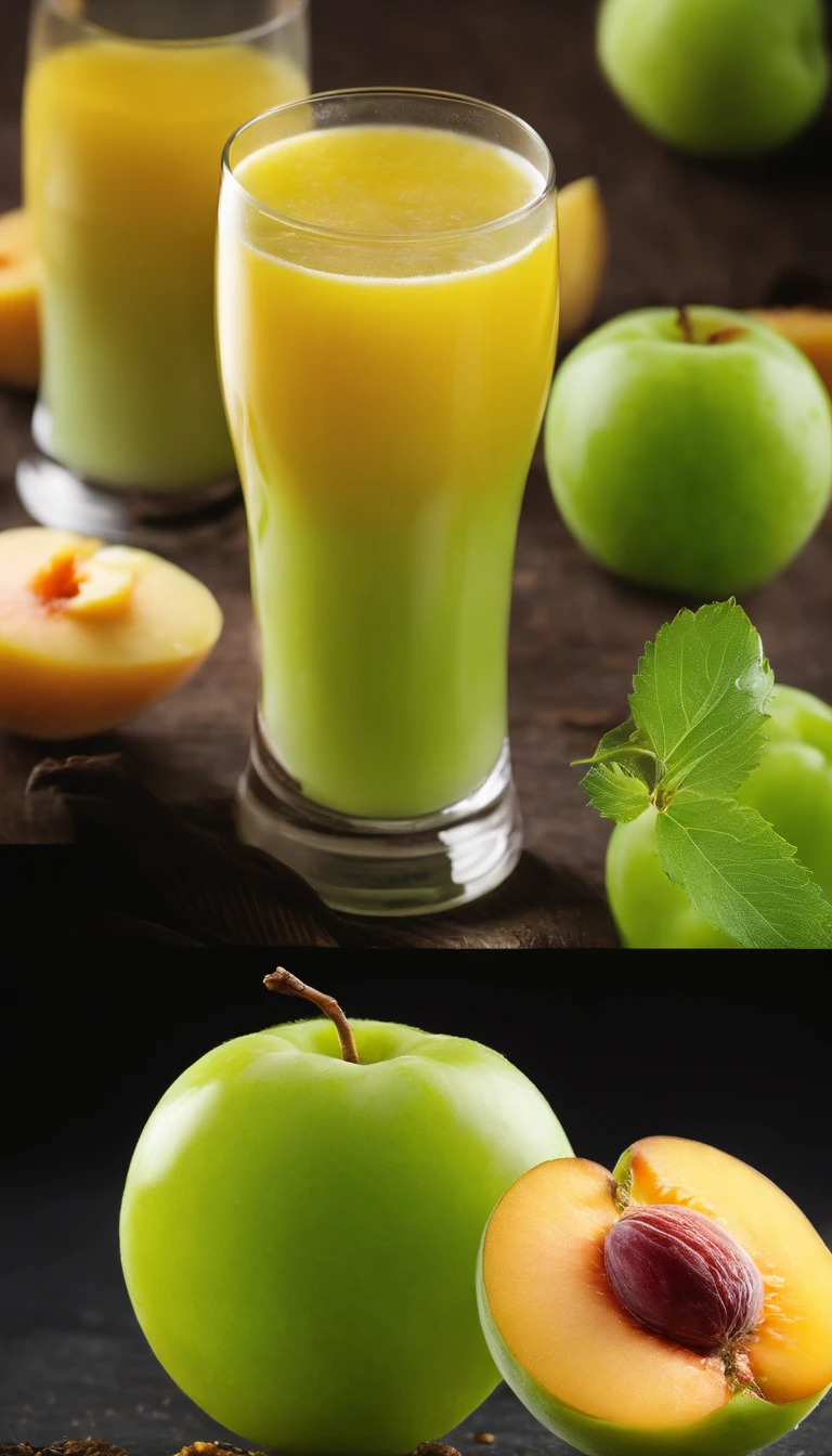 4K，Commercial photography，Juice sputtering，Cut green grape pulp and yellow peach pulp，poster for, Fresh style background, Attractive,Ultra HD，tmasterpiece，romanticism lain, Minimalism, Close-up, 8K,ccurate, Best quality, hyper HD