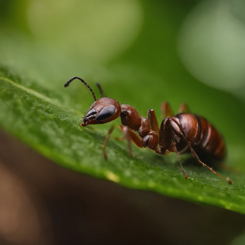 there are two small bugs on a leaf in the garden, a macro photograph by Edward Corbett, unsplash, fine art, looming over ant pov, tiny insects, sitting on a leaf, ant view, jumping spider, pov of an ant, ant perspective, infested with pitch green, insects, sheltering under a leaf, ants, insect, ant pov from the floor