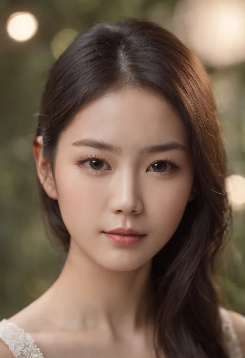beautiful Japanese woman, 20 year old, black hair, brown eyes, strong face bones, attractive, portrait, studio photo, shallow-focus, 35mm, photorealistic, Canon EOS 5D Mark IV DSLR, f/5.6 aperture, 1/125 second shutter speed, ISO 100 --ar 2:3 --v 4 -