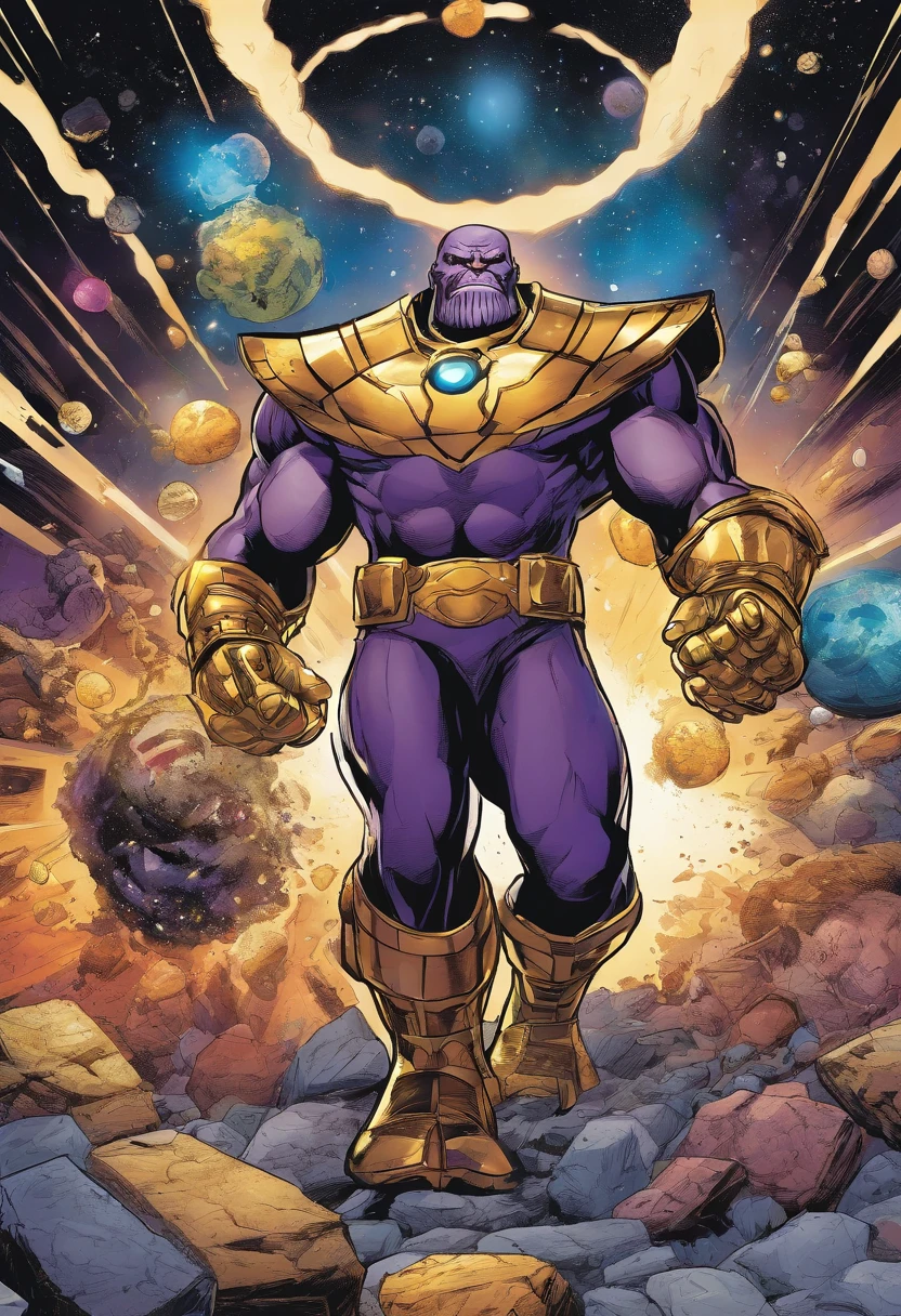 Thanos with infinity gauntlet