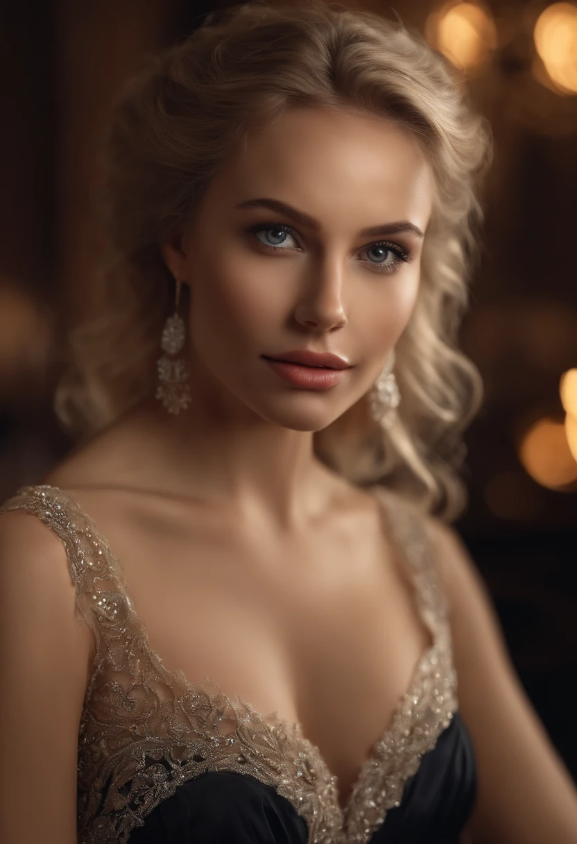 Pretty beautiful blonde with a black dress at a party at friends' house, highly detailed, 20 ans, visage innocent, naturally wavy hair, yeux bleus, high resolucion, шедевр, intricate high detail, highly detailed, mise au point nette, detailed skin, realistic skin texture, Texture, detailled eyes, Professionnel, 4K, sourire charmant, prise avec Canon, 85 mm, Light depth of field, Kodak Vision Couleur, perfect fit body, extremly detailed, photographier_\(ultra\), photographierRealstic, Realstic, Post-traitement, maximum details, roughness, real life, ultrarealistic, photorealism, Photographie, 8K UHD, Photographie