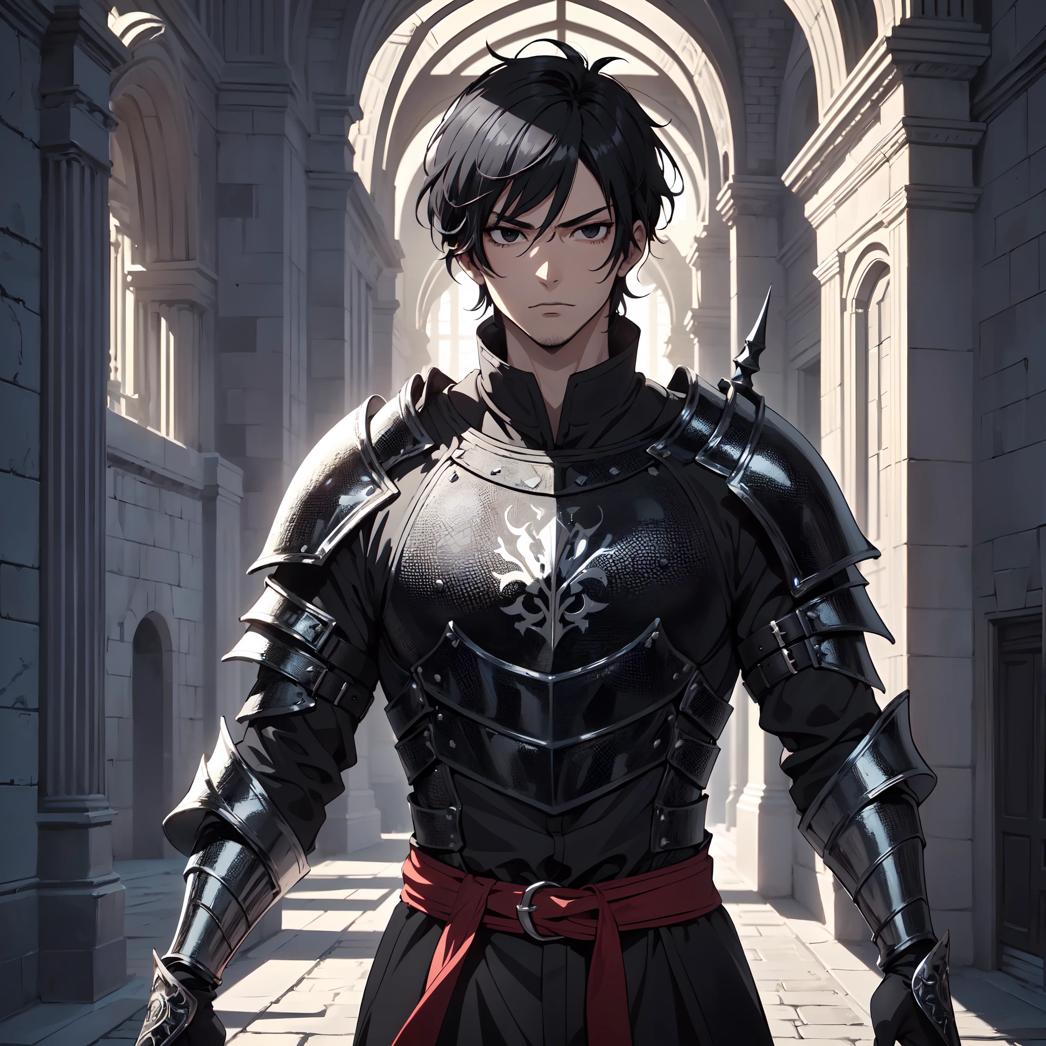 128K Ultra High Definition,
128K Ultra High Quality,
128K Ultra High Resolution,
Best Definition,
Best Quality,
Best Resolution,
Perfectly Detailed,
Perfectly Designed,
Extremely Detailed,
Extremely Designed,
Hyper Detailed,
Hyper Definition,
Hyper Quality,
Hyper Resolution,
Masterpiece,
(((Anime))),
Body Shot,
(((Boy))),
Handsome,
Muscular Body,
(((Black Short Hair))),
(((Black Eyes))),
(((Hyper Detailed & Perfectly Designed With Ultra High Quality Black Obsidian Assassin Armor))),
(((Inside Of Medieval Royal Palace Background Scenery))),