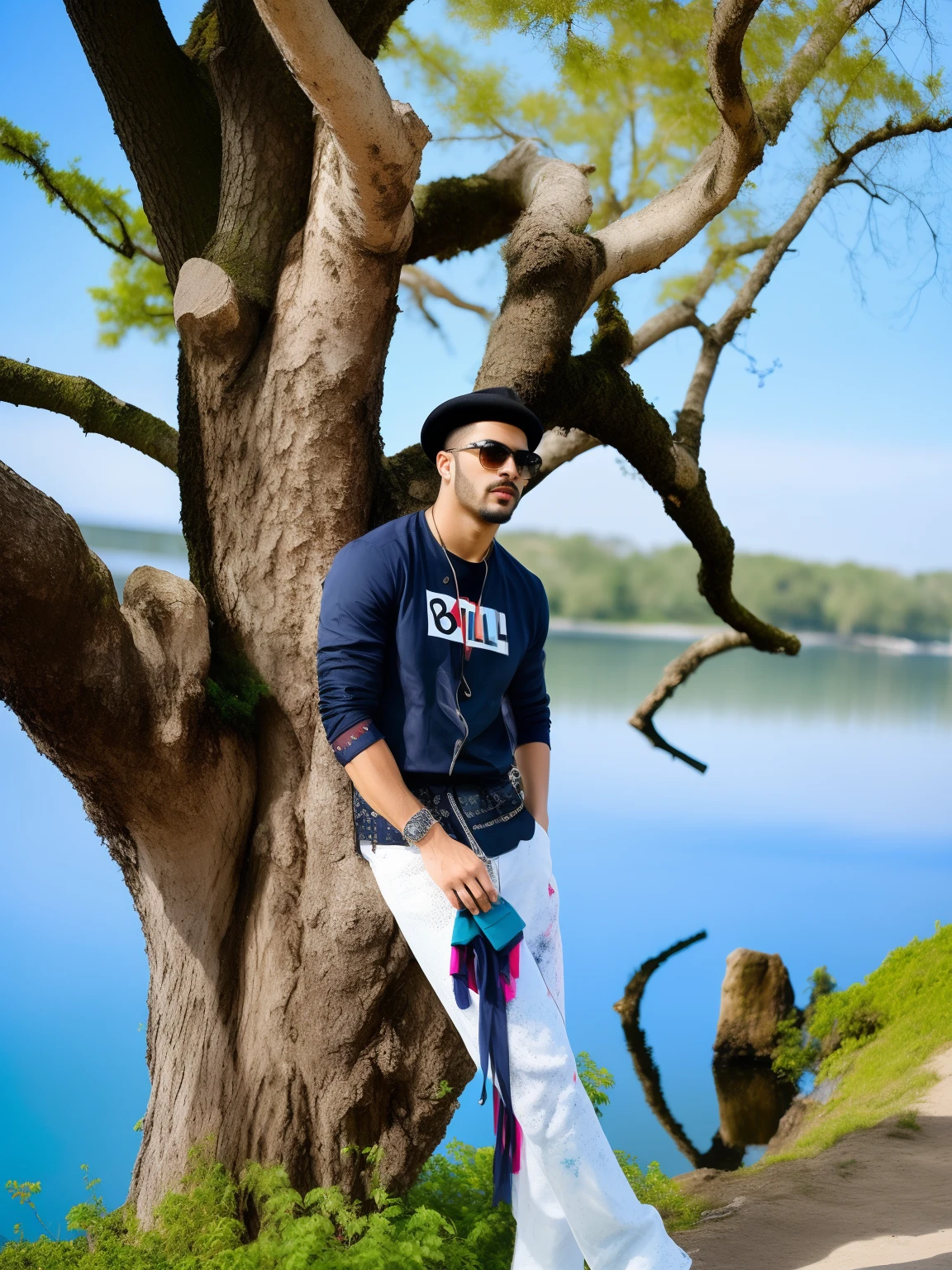 (best quality,highres),(realistic,photorealistic),(portraits),(colorful),(bright lighting),(stylish costume),(messy hair),(confident pose),(vibrant background),(detailed expression),(contemporary art),(color grading),(dynamic composition),(inspirational),(eye-catching),(modern fashion),(dramatic lighting),(fancy accessories),(unique patterns),(impressive details),(creative design),(playful attitude),(intense gaze),(futuristic),(bold colors),(attractive appearance),(charismatic personality),(attention-grabbing),(trendy),(unconventional),(captivating),(striking),(high fashion),(intriguing),(bold and vibrant),(expressive),(fashion forward),(edgy style),(innovative),(stylish),(avant-garde)