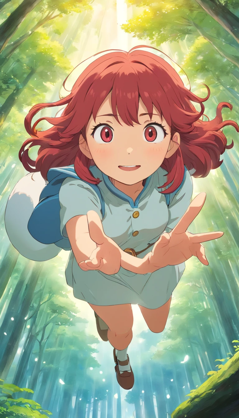 Pokemon May, pokemon, Monster girl quest, gloves, red top, brown hair, microskirt, bicycle shorts, seductive mature smile, smug, blue eyes, (wink), (female half open eyes), blush, 1boy, 1girl, larger female, large female, front view, (pov), forest background, ((handjob)), rubbing penis, penis in hand, foreskin, retracted foreskin, cumming, looking at eachother, looking at boy, (squeezing penis), penis between hands, squeezing penis, pulling down foreskin, (large breasts), (female on knees), boy being pinned down by larger female, pinning down boy, (low angle), (((health bar))), tight handjob, ((penis in hand))