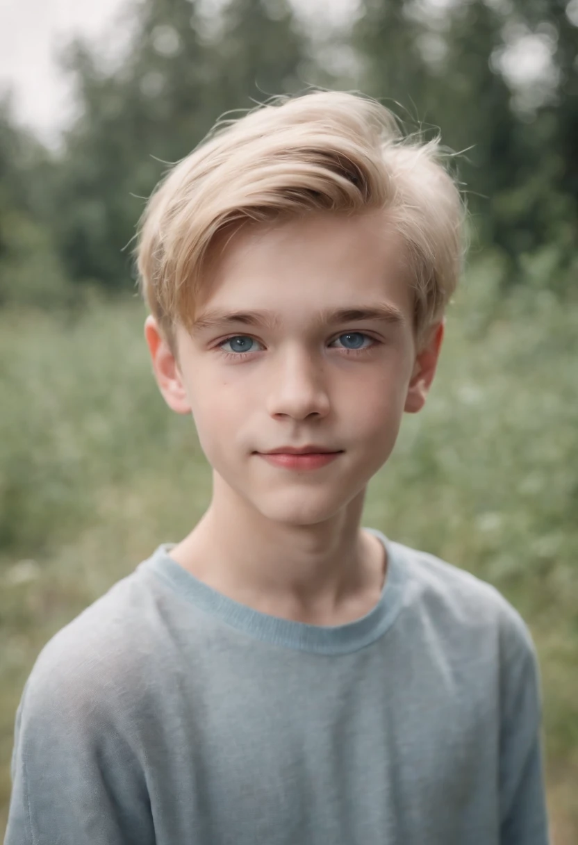 Nordic face、-yeld boodern princes、twinks、Appearance、Talented and colorful、Blonde hair and blue eyes、cute smile face