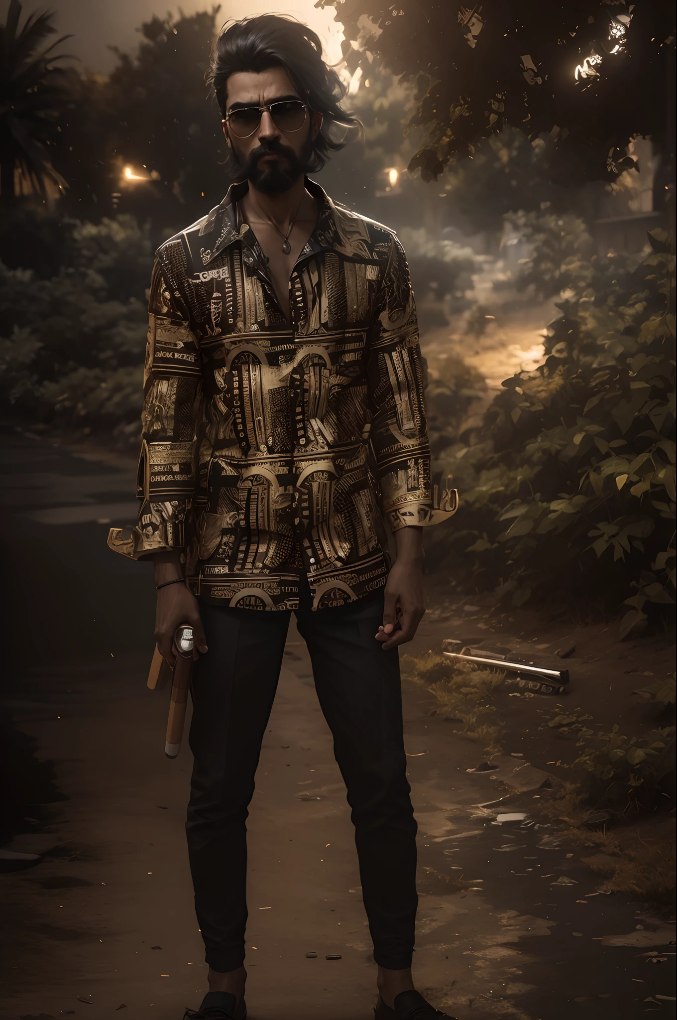 Background dark kgf background gangster look ultra realistic face nione light ultra HD real face smoking