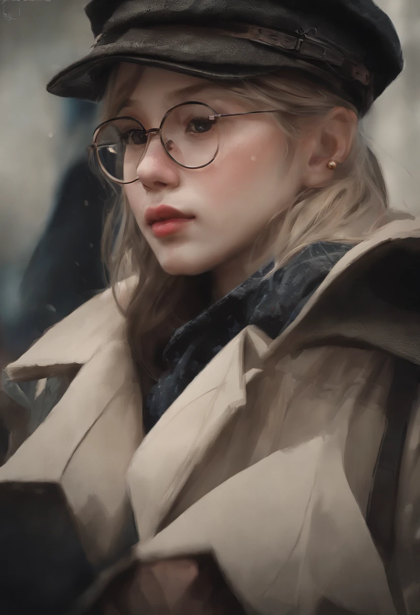a close up of a person with a hat and glasses, artwork in the style of guweiz, hate, anime style. 8k, anime realism style, realistic anime 3 d style, 3 d anime realistic, anime artstyle, realistic anime artstyle, guweiz, anime asthetic, in an anime style, hyper realistic anime