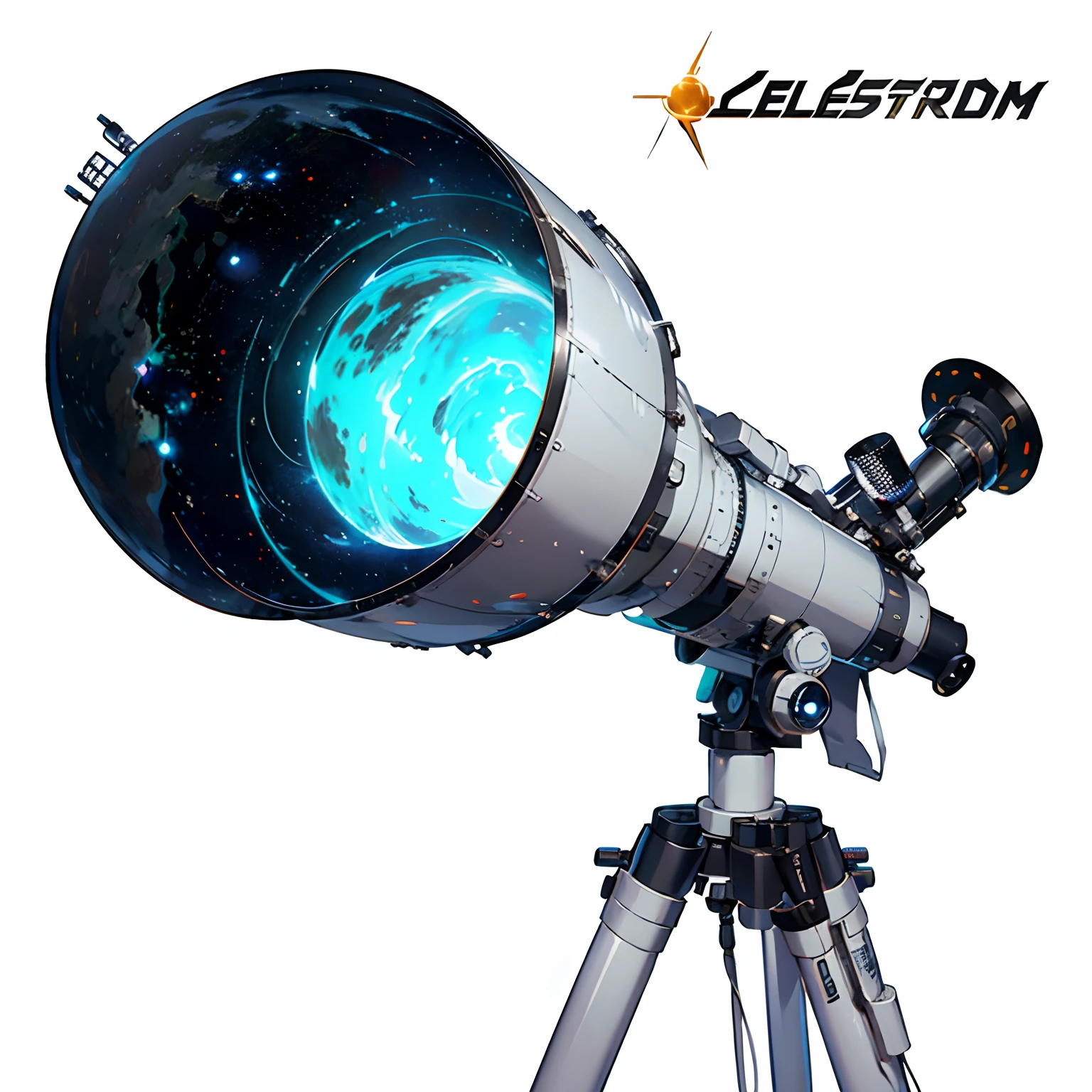 8K，high qulity，Special Effects Screen，Cinematic texture，It's incredibly real，Silver-white body，silvery white，Anime style，Telescope，Extremely large！humongous large breast，Telescope，Telescope，Astronomical mirror，Large aperture camera，kosmos，Universe，Telescope，astronault，Just the right shade，Exquisite graphics，Silvery-white texture，Mechanical texture，silvery white，Technologie，Sci-fi style