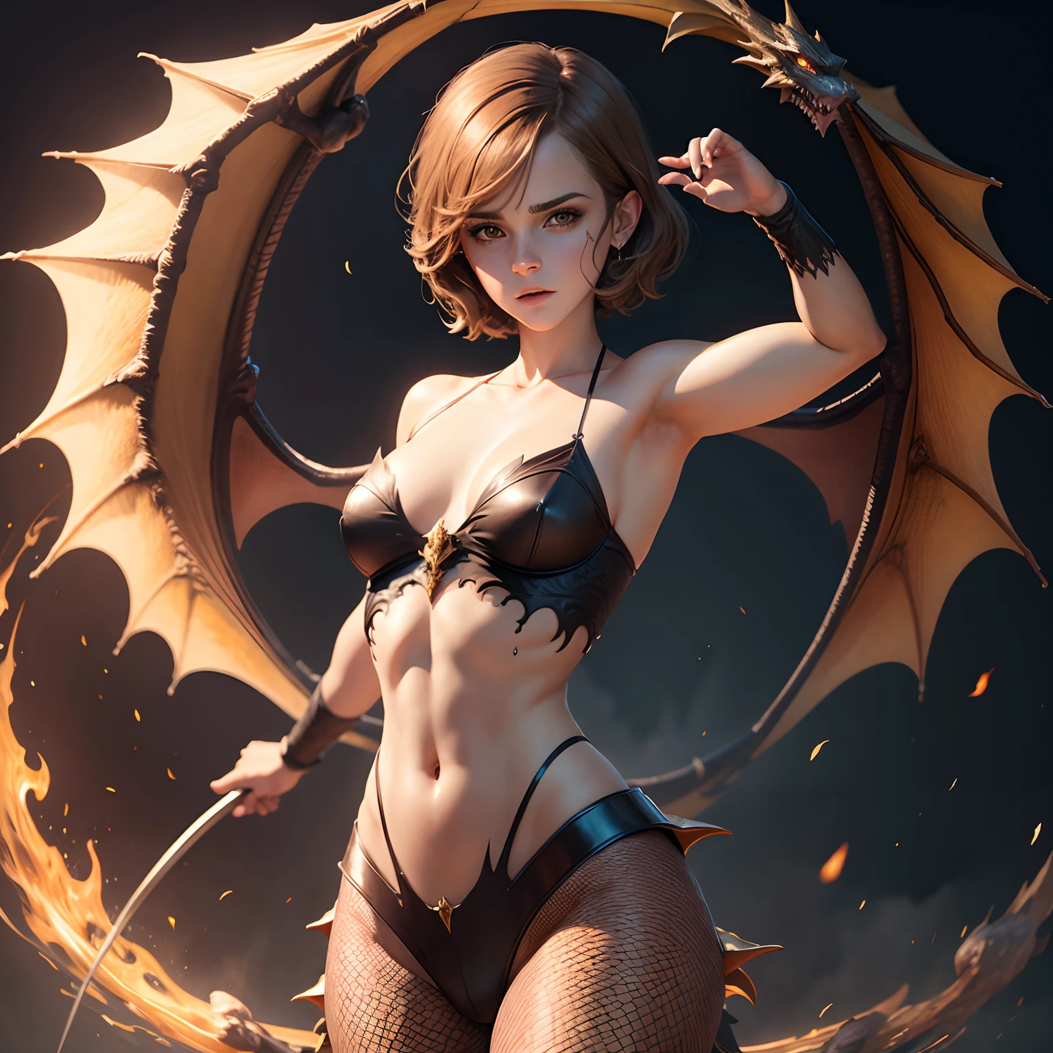 Emma Watson, dragon transformation, monsterification