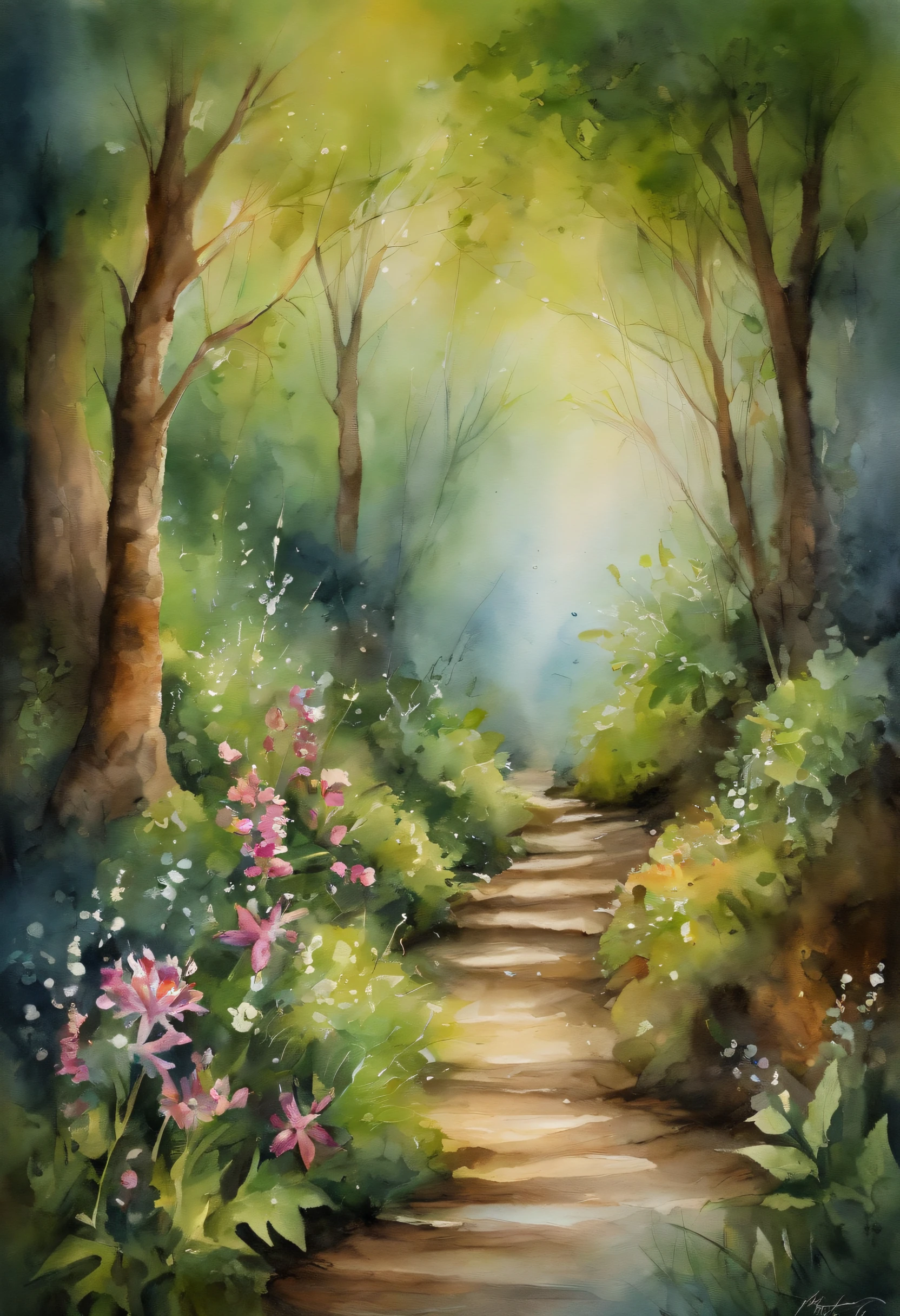 Best Quality, masutepiece, 超A high resolution, (photos realistic:1.4), surrealism, dream-like,fusionart,street in a fantsy fairy land