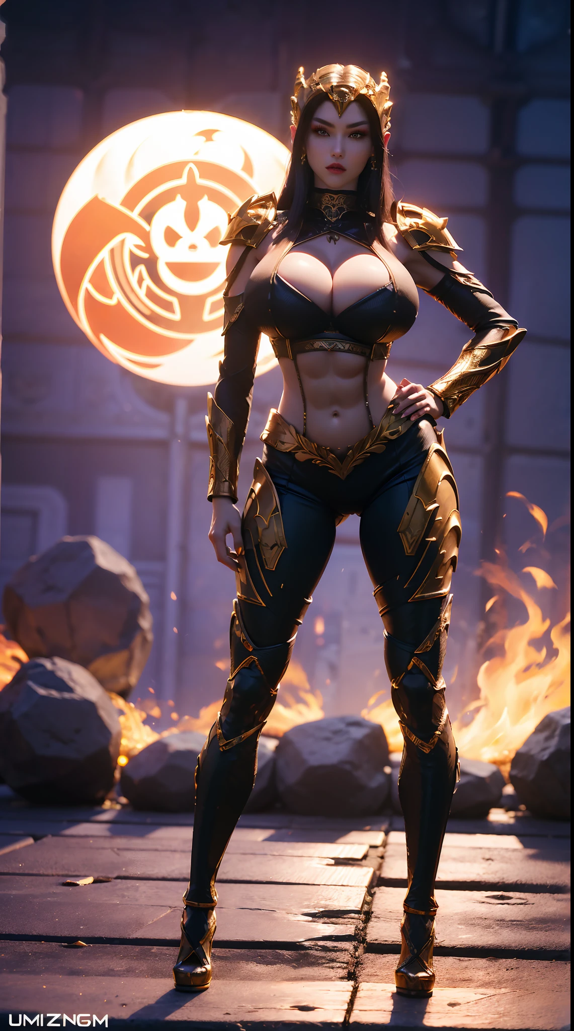 (DRAGON QUEEN HELM), (ULZZANG), (HUGE FAKE BOOBS:1.2), (FUTURISTIC MECHA CROP TOP:1), (CLEAVAGE), (SKINTIGHT YOGA PANTS:1), (HIGH HEELS), (PERFECT BODY:1.2), (FULL BODY:1.2), (LOOKING AT VIEWER), (STANDING:1.3), SEXY BODY, (MUSCLE ABS:1.3), UHD, 8K, 1080P.