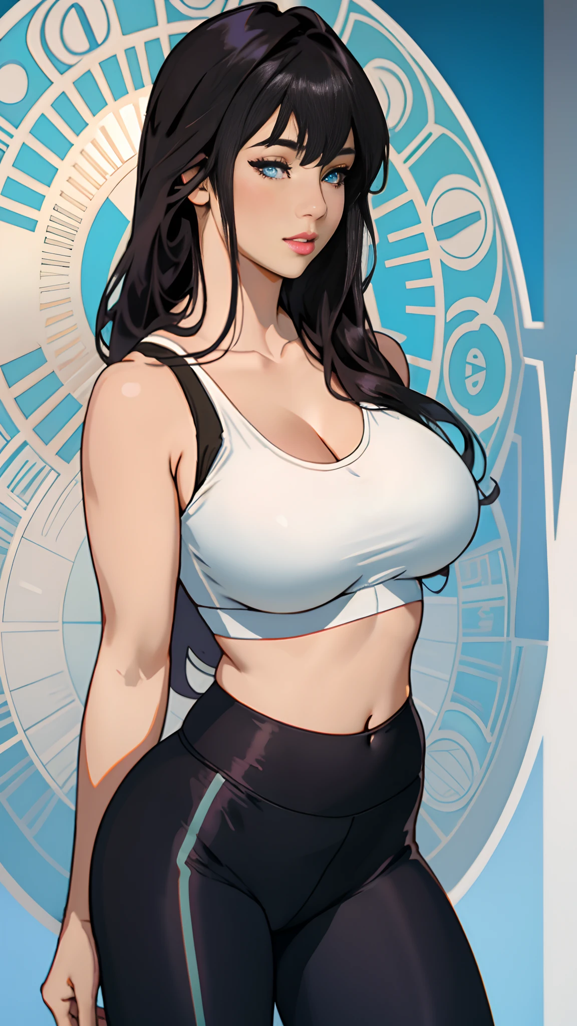 Ashley Alexiss dressed in black electric ribbon,face central, dress with black electric ribbon, anime ::Jason Fabok e estilo Yoji Shinkawa ::2.0 comix illustration style, estilo tatoon , Comic book style , mulher bonita com cabelo longo ultra detalhado, (fundo bonito e claro:1.2), , fantastic paintings , estilo graffit;, flor, olhos altamente detalhados , uma camiseta ou vestido com uma blusa branca por baixo, Position, e pulseiras, com longos cabelos pretos , Cor do vitral