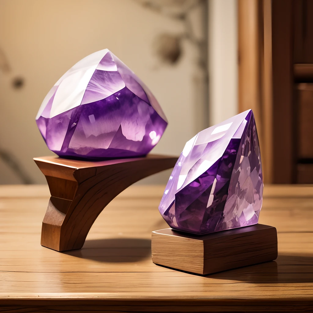 amethyst, Amethyst Druse,  The Old House, Wooden Shelf, Stone with amethyst drusen on a shelf