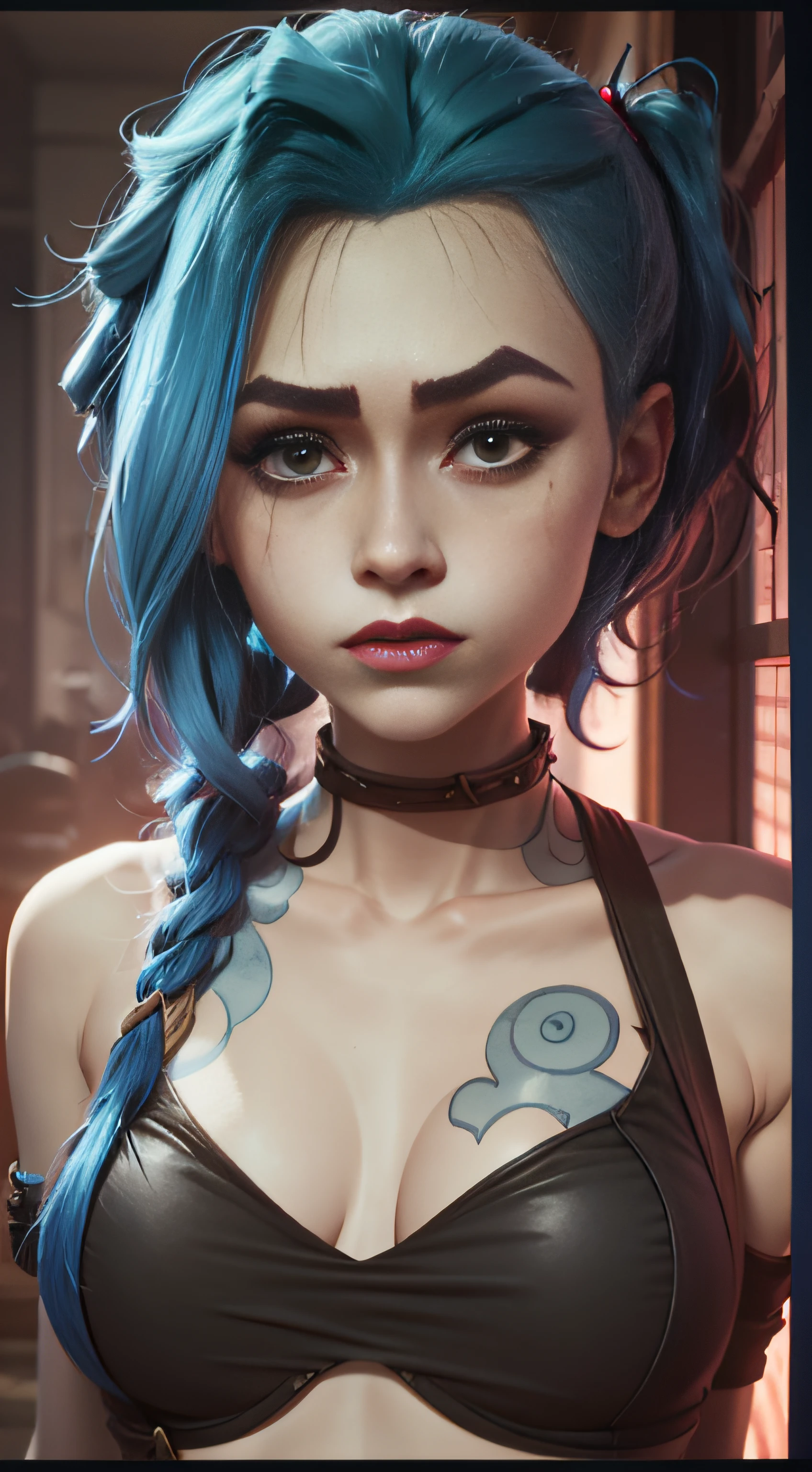 Jinx's blue hair turns red