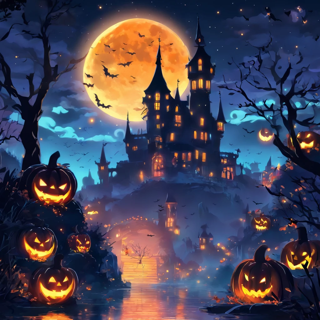 (((Enter a world of epic battles and mythical creatures:1.3))), (((Crystal Sphere Ghost is a Jack-o'-Lantern:1.3))), (((Blizzard Stream:1.3))), ((Mythical and magical world:1.2)), (The legend unfolds before:1.1), It combines the ancient and medieval eras with a dark and fantastical atmosphere., (((Broken Glass and Acid Wishes:1.3))), A dark fantasy where every stroke is a masterpiece, highest quality render, Highest resolution and perfect rendering, (((Stunningly detailed paint:1.3))), (Low lighting), (((Intricate and crazy details:1.3))),