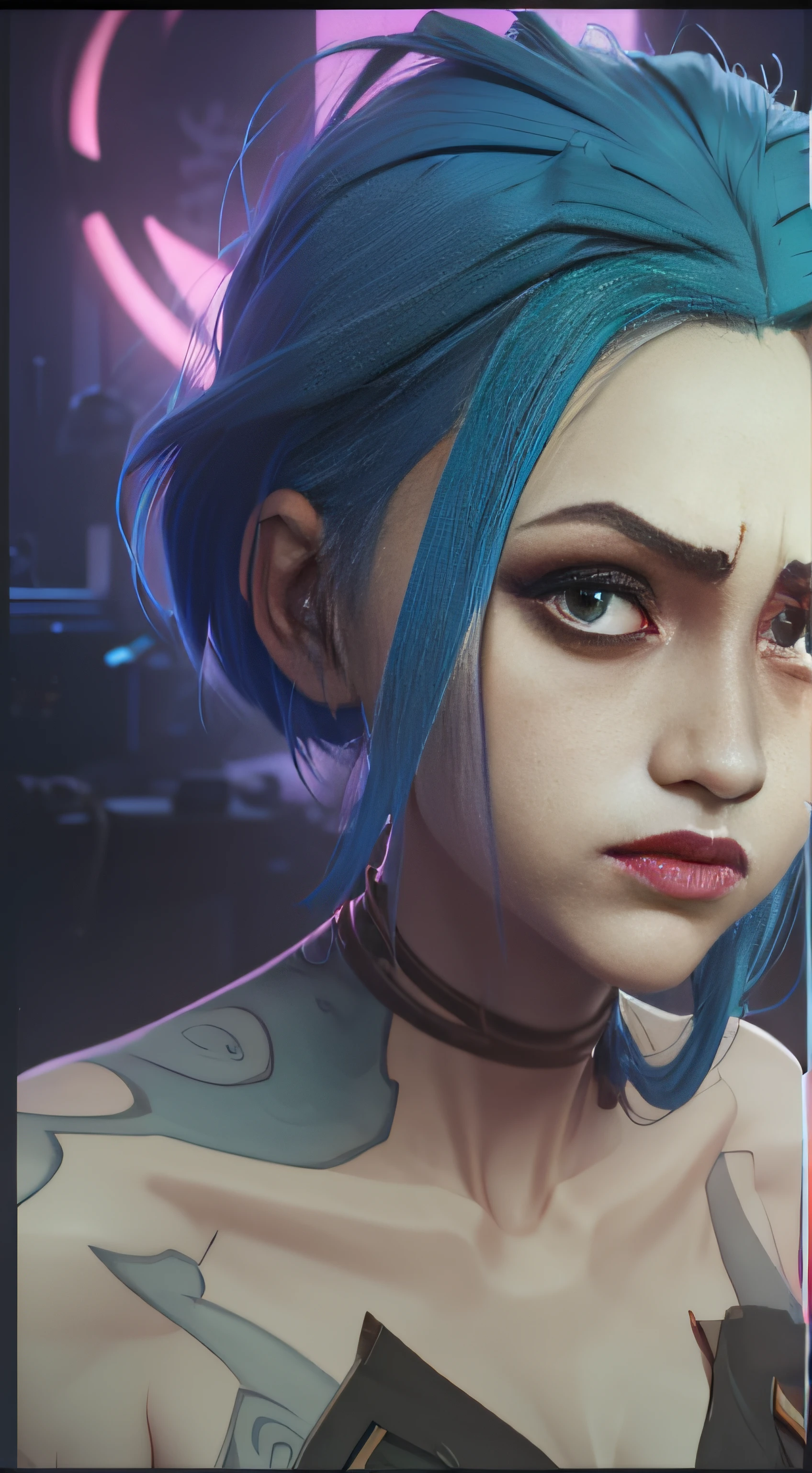 Jinx's blue hair turns red