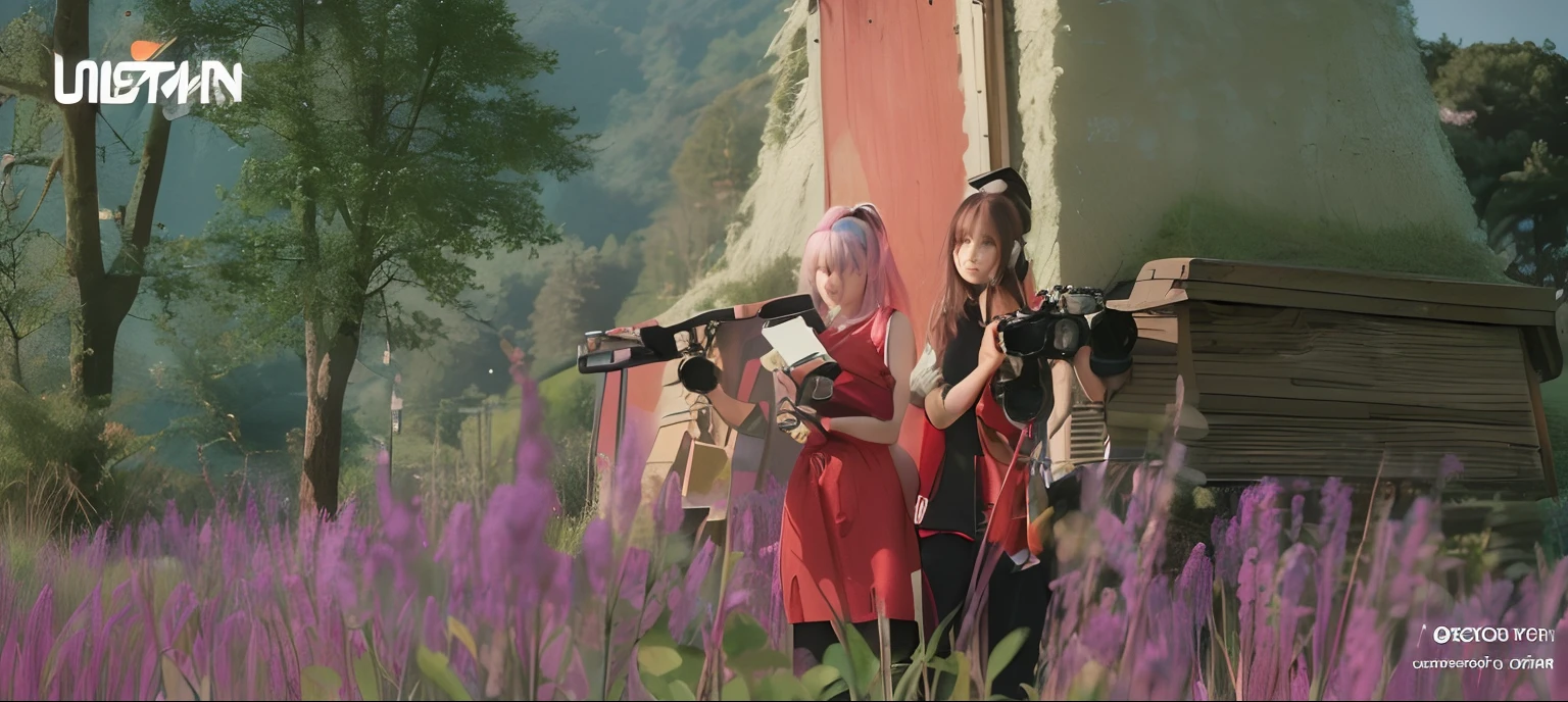 (best quality,close up standing square to camera, 4k,8k,highres,masterpiece:1.2),ultra-detailed,(realistic,photorealistic,photo-realistic:1.37),lofi style,beautiful teenage girl with rainbow hair and headphones,portrait,positive vibes,music cover photo,anime