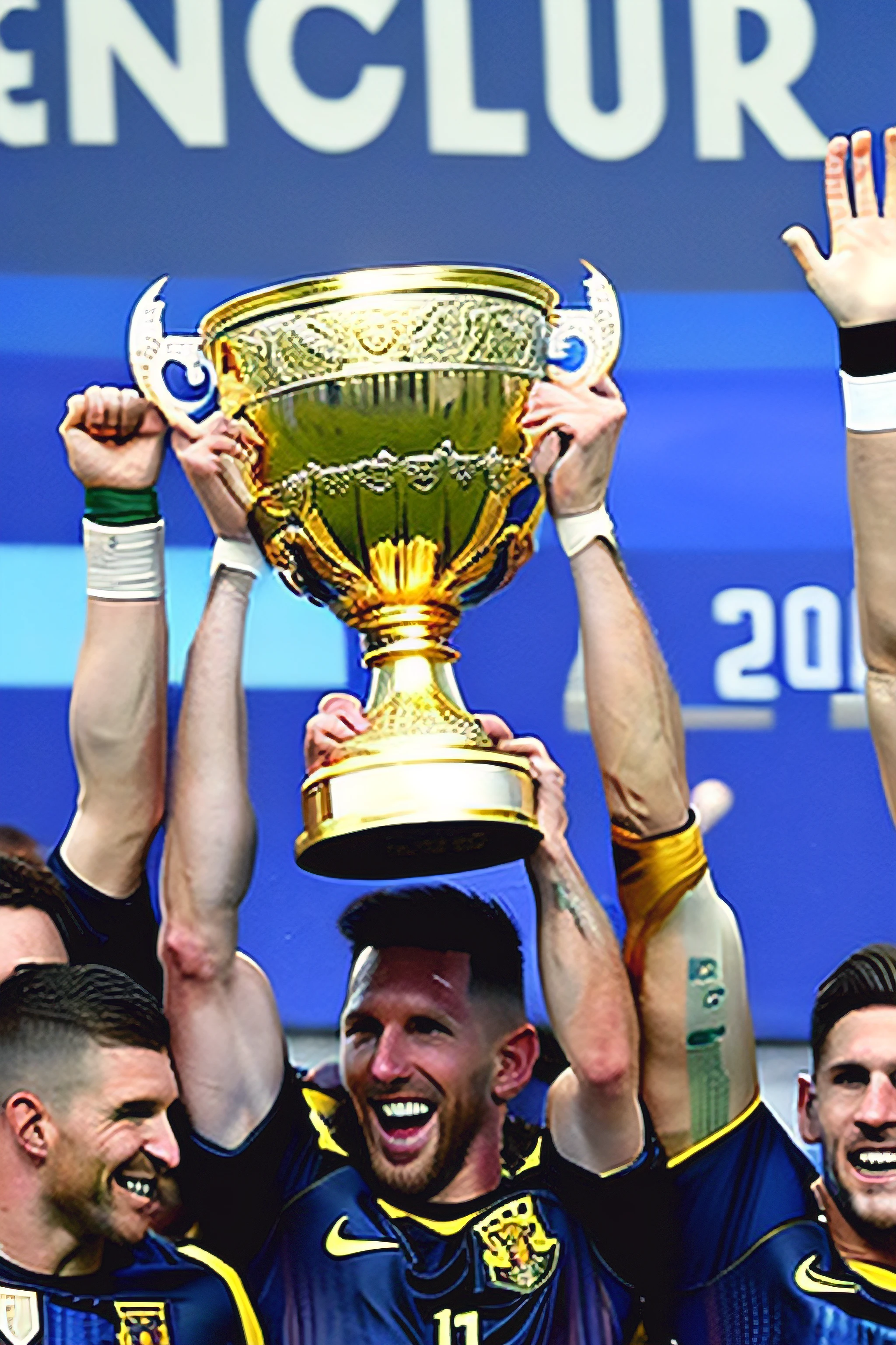 Messi's Argentine national team lifts the Hercules Cup