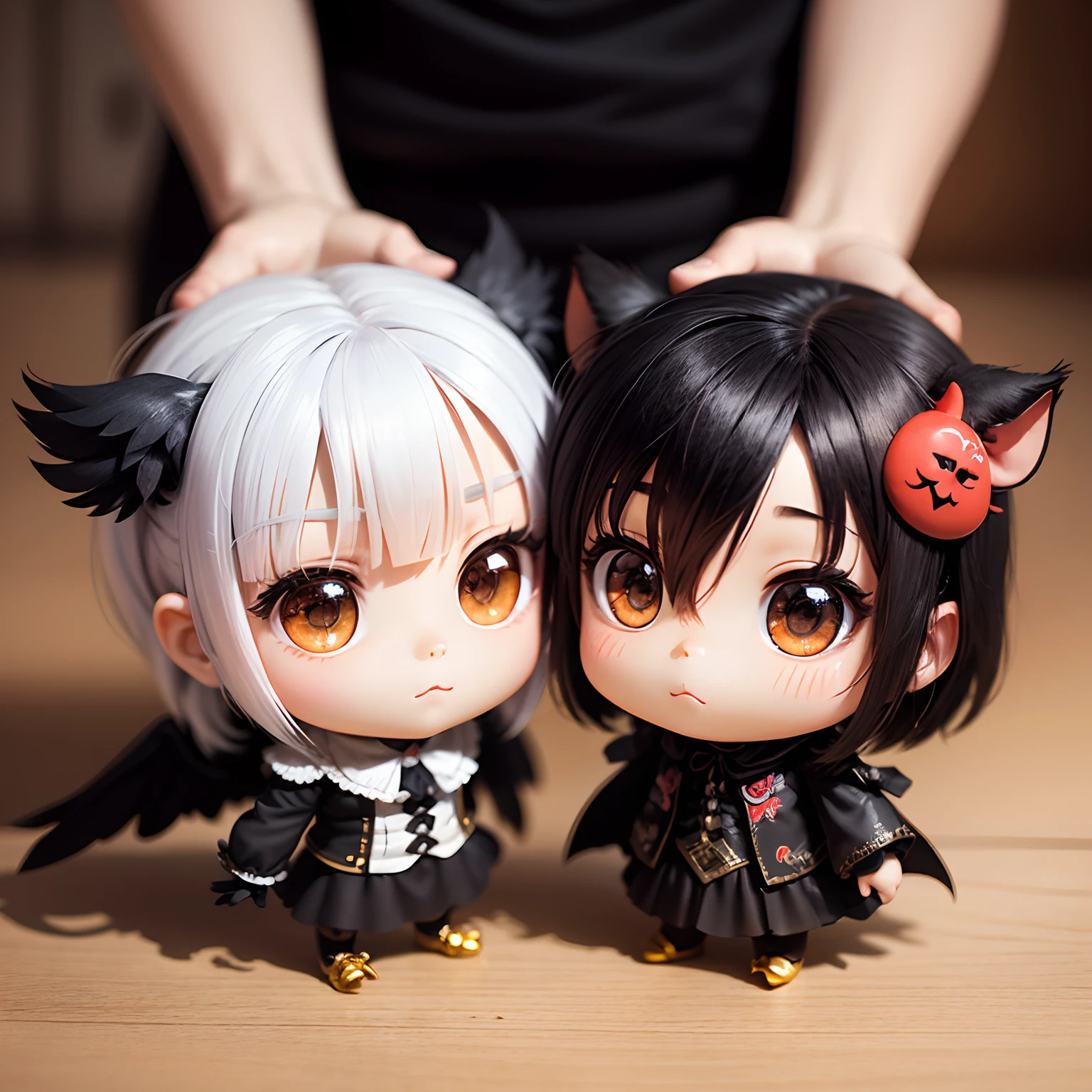 ​masterpiece、top-quality、ultra-detailliert、(Chibi Chara Crow:1.2)、pazuzu、Insidious