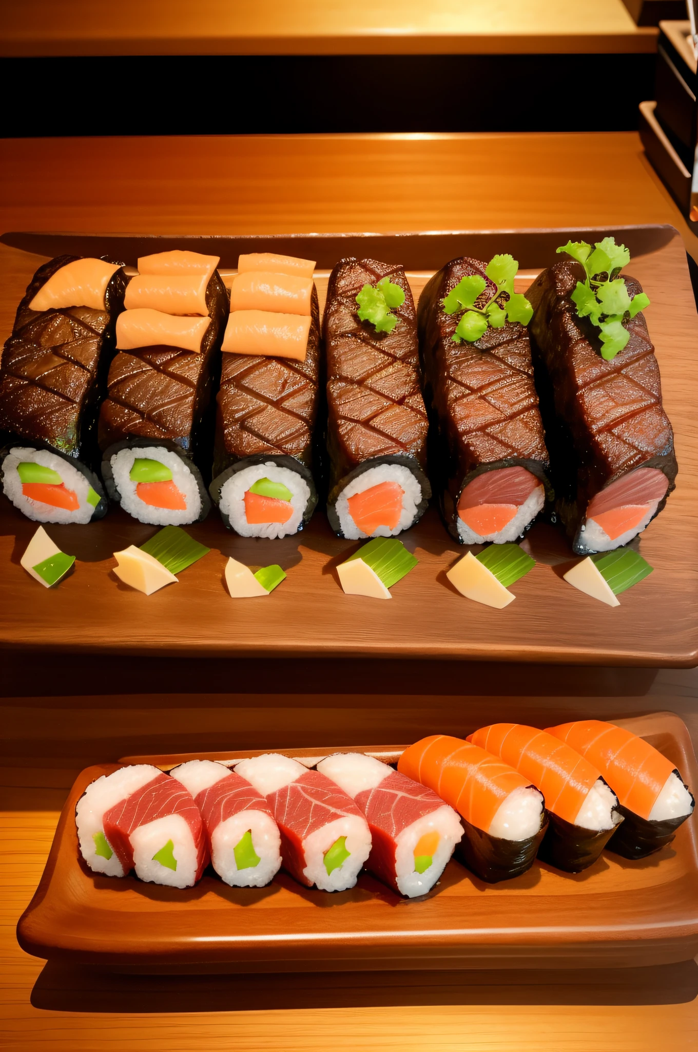 Hitsutabushi、Hida beef、Matsusaka beef、Masuno Sushi、Kaisendon、Omi beef、Looks delicious、