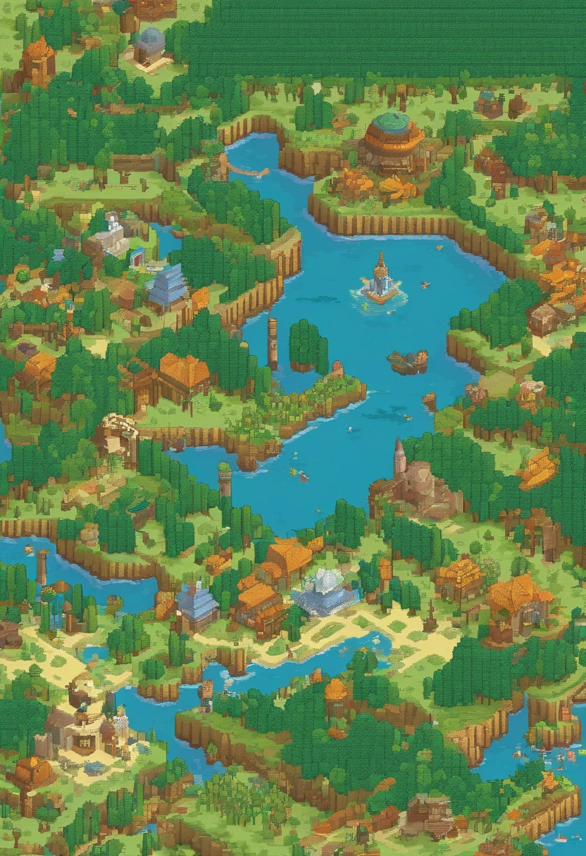 Fictional world, map, ((Hi-Res)), ((masuter piece)), ((Best Quality)), (Very detailed)), Large file size, fulcolor