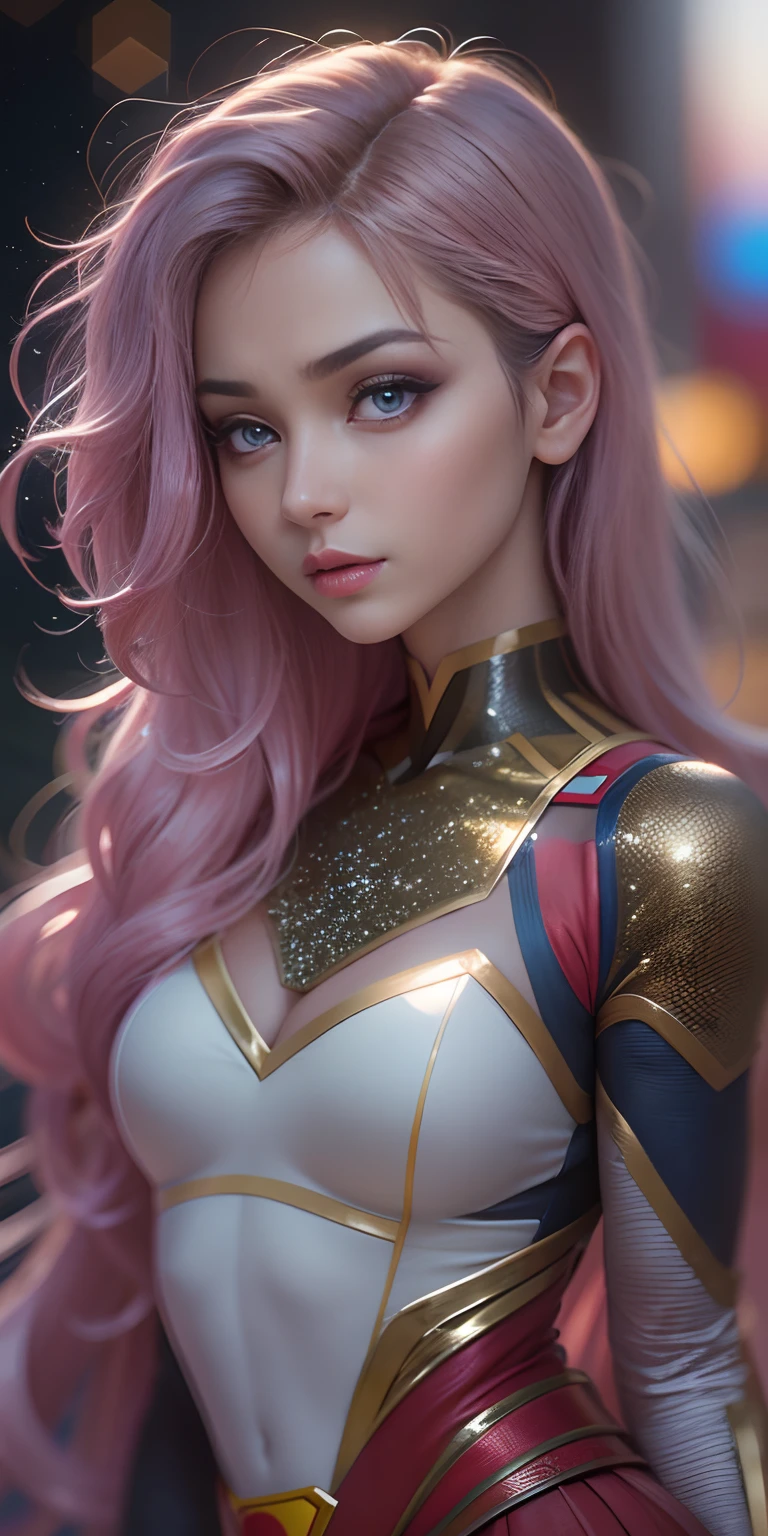 Anime style, (superman girl), insanely beautiful Alina Gorokhova portrait photo, 21 years old, full body, top angle, body curves, navel, miniskirt, smooth creamy skin, beautiful maroon eyes, Beautiful facial details, ((Manhattan background) )), low angle medium shot, greedy and attractive, amazingly euphoric gorgeous, vivid emotion, peach fluff, symmetrical circular iris, natural Glitter makeup, detailed moisture, detailed droplets, detailed intricate hair strands, DSLR, reflected in raytraced, Pino Deni, Larry's Bud Melmann, symmetrical face and body, CGsociety, Gottfried Hernwein and Irakli Nadal, eye reflections, focus, Unreal Engine 5, VFX, film photography, extreme detail, Ultra HD, post-processing, post-production, single face, Tanvir Tamim, ultra-realistic photography, Shot with Hasselblad X1D-50c, ISO 100,