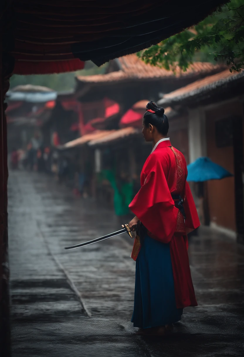 guarda chuva com cabo de katana