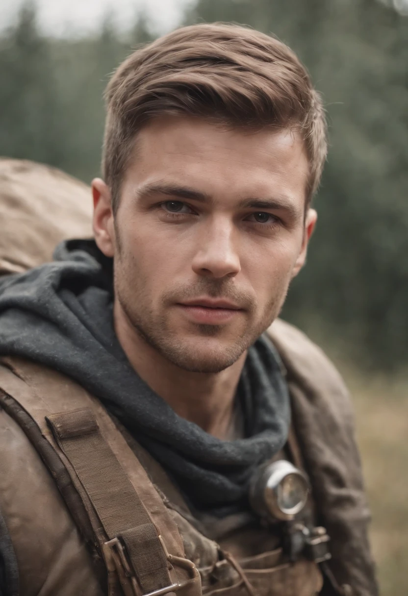 male post apocalyptic advneturer