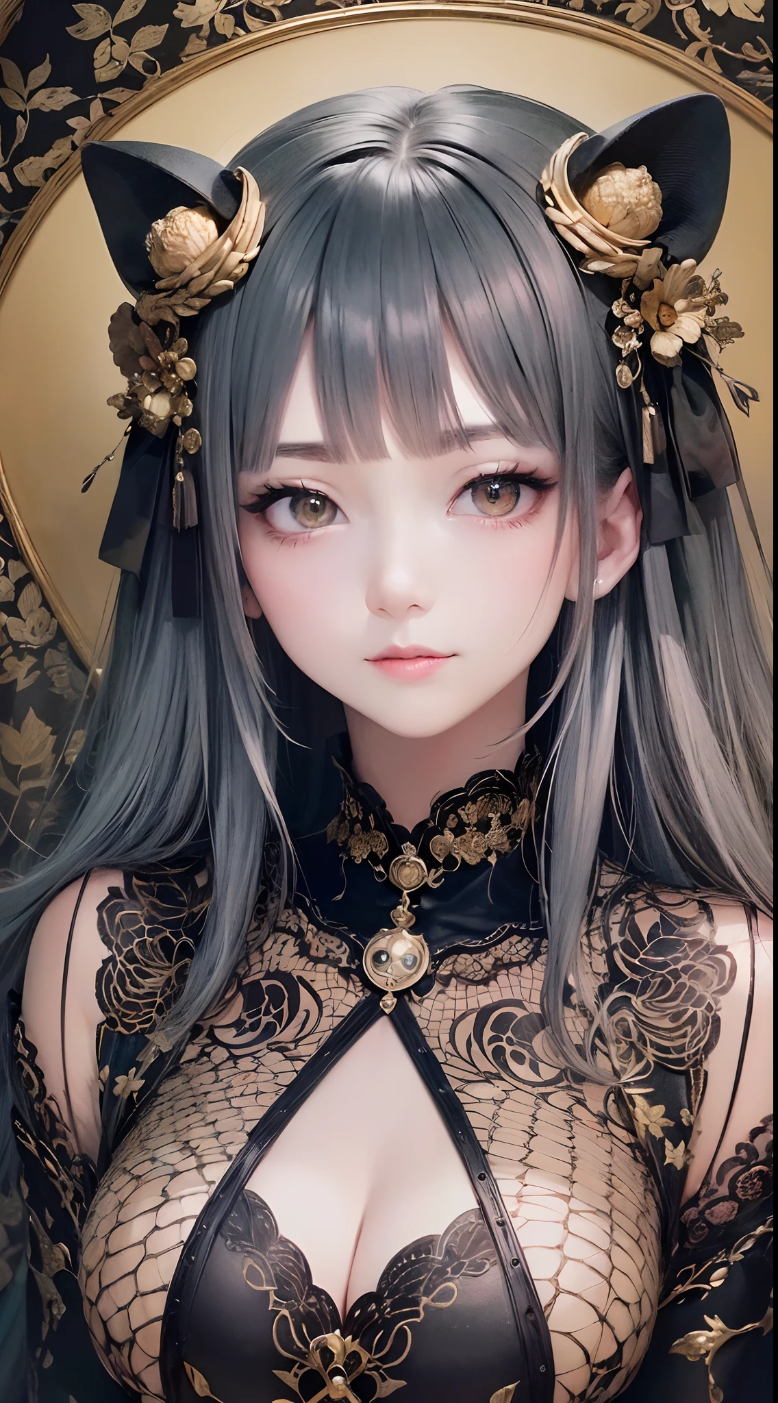((Finest quality)),(超A high resolution),(ultra-detailliert),(Meticulous portrayal),((best pictures)),(Finest works of art),Ultra-Precision Art,The art of astounding depiction,ink and watercolor painting:1.6 (1人の女性:1.5),