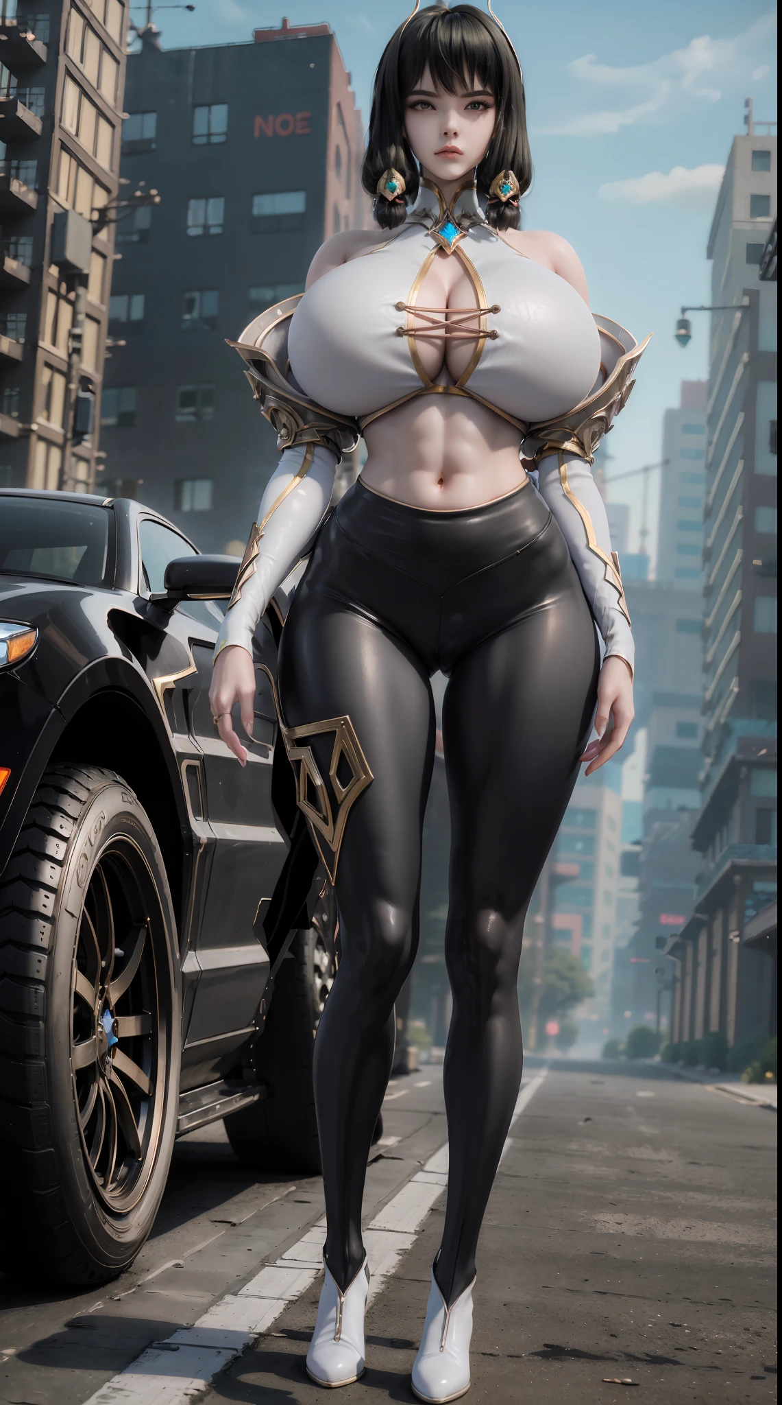 (DRAGON QUEEN HELM), (ULZZANG), (HUGE FAKE BOOBS:1.2), (STREET CITY NIGHT:1), (FUTURISTIC MECHA CROP TOP:1), (CLEAVAGE), (SKINTIGHT YOGA PANTS:1), (HIGH HEELS), (PERFECT BODY:1.2), (FULL BODY:1.2), (LOOKING AT VIEWER), (STANDING:1.3), SEXY BODY, (MUSCLE ABS:1), UHD, 8K, 1080P.
